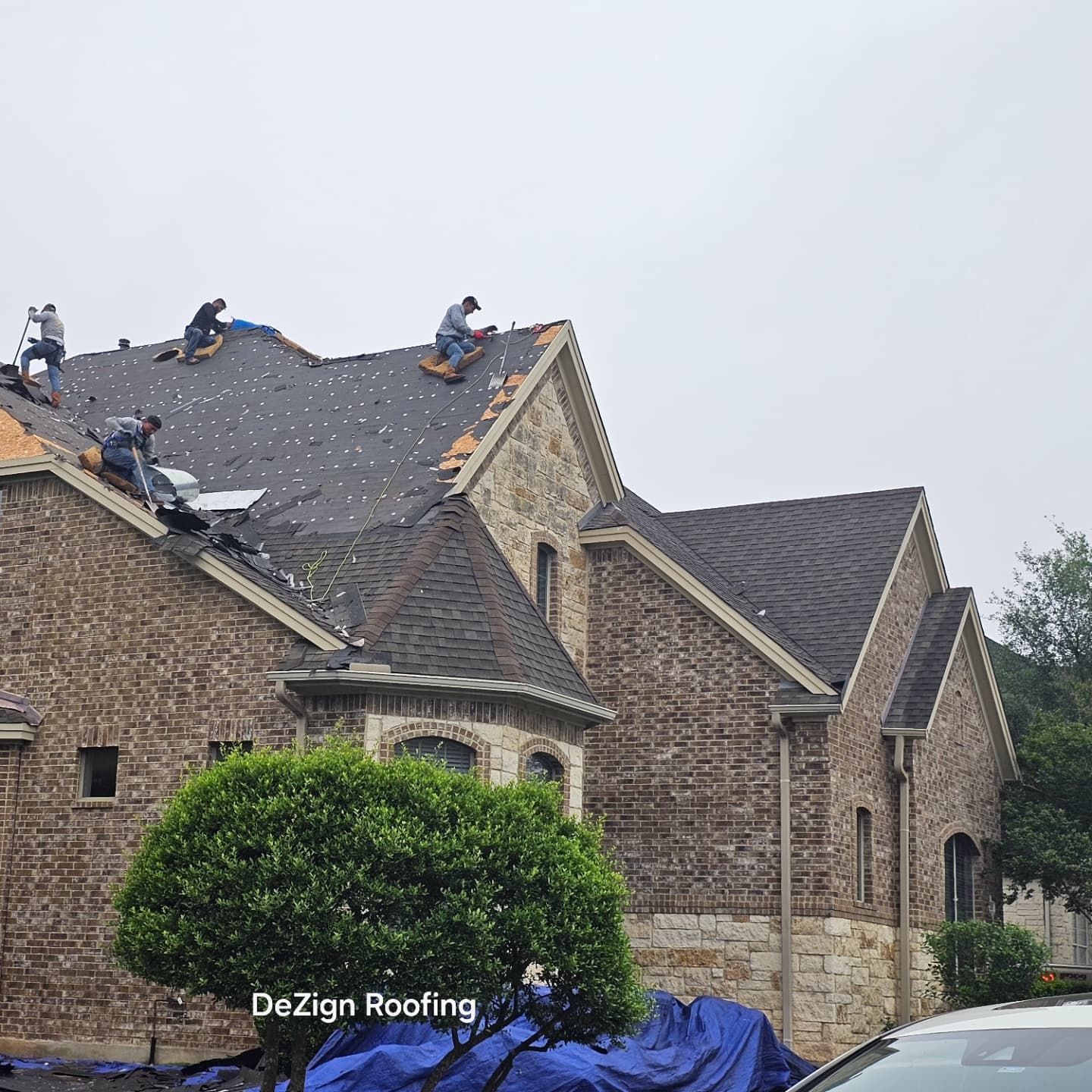 Residential Roofing Installation using Malarkey Vista Shingles Color Heather by DeZign Roofing & Exteriors