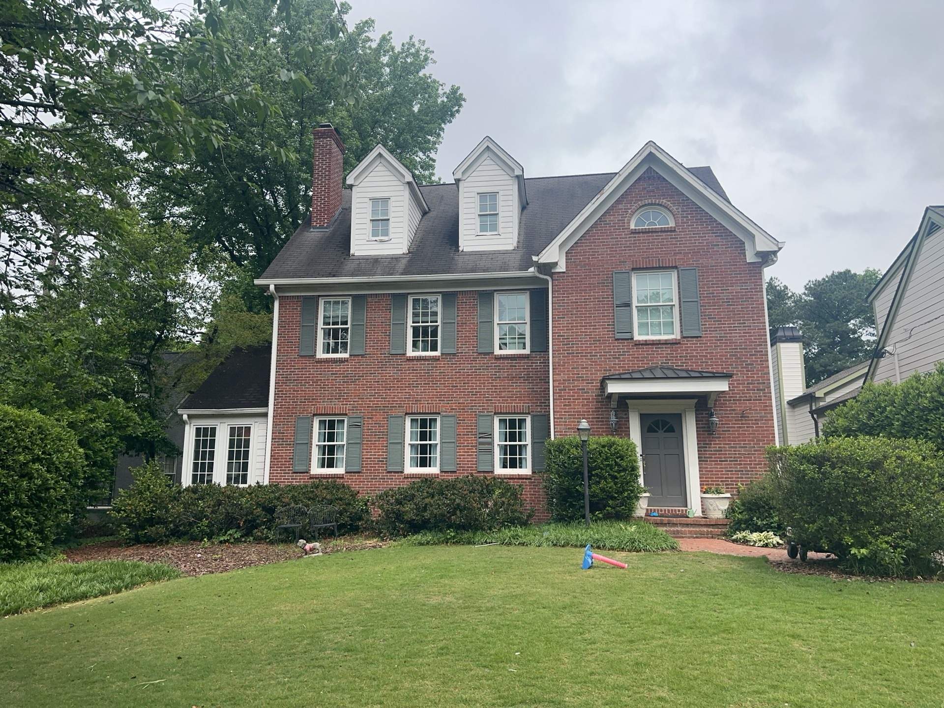 Atlanta, GA Brick Limewash, Rotted Wood Replacement, and Gutter Install by Nelson Exteriors