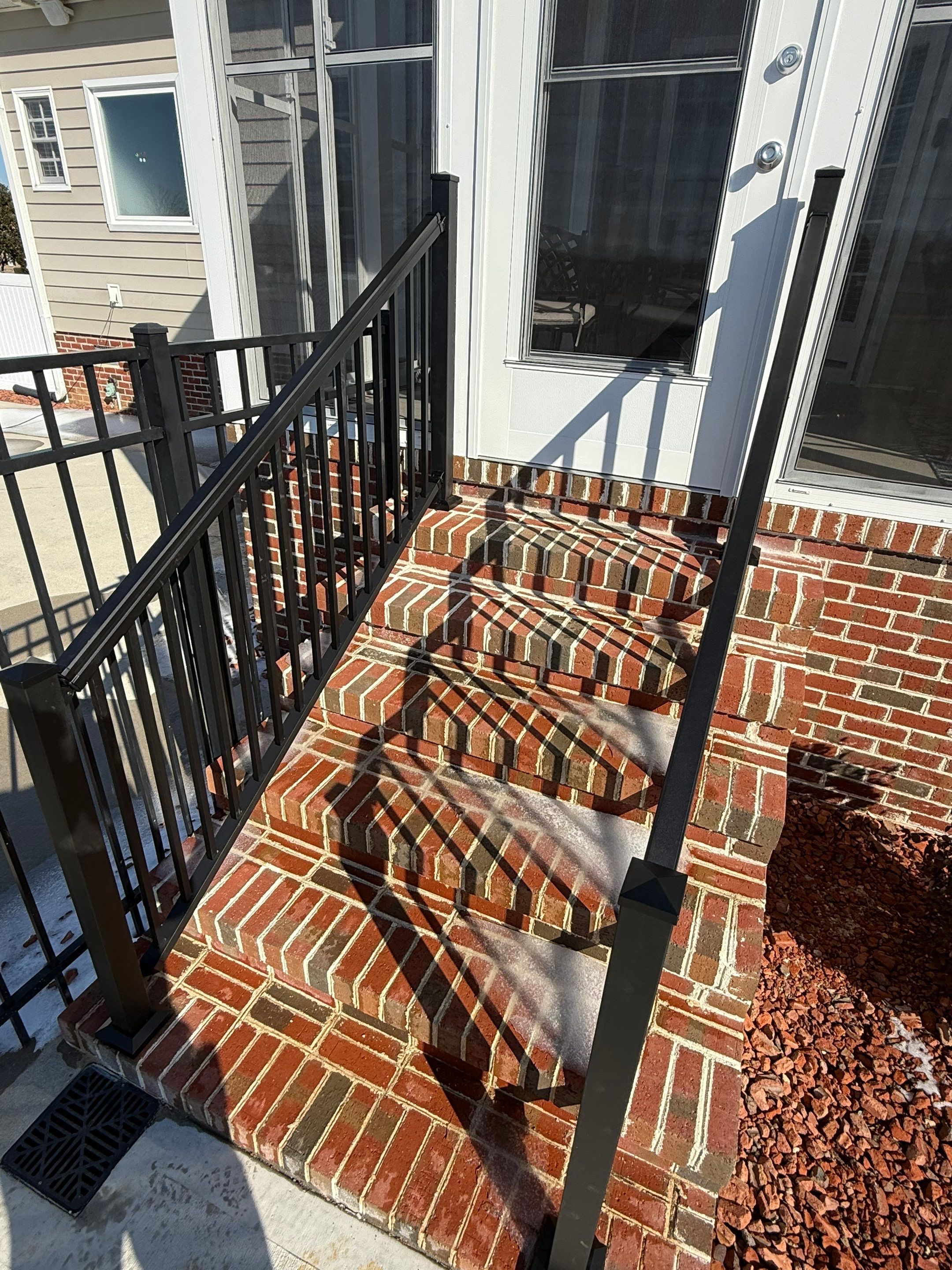 Custom Screened Porch and Concrete Walkway Installation in Rocky Mount by The Remodeling Company