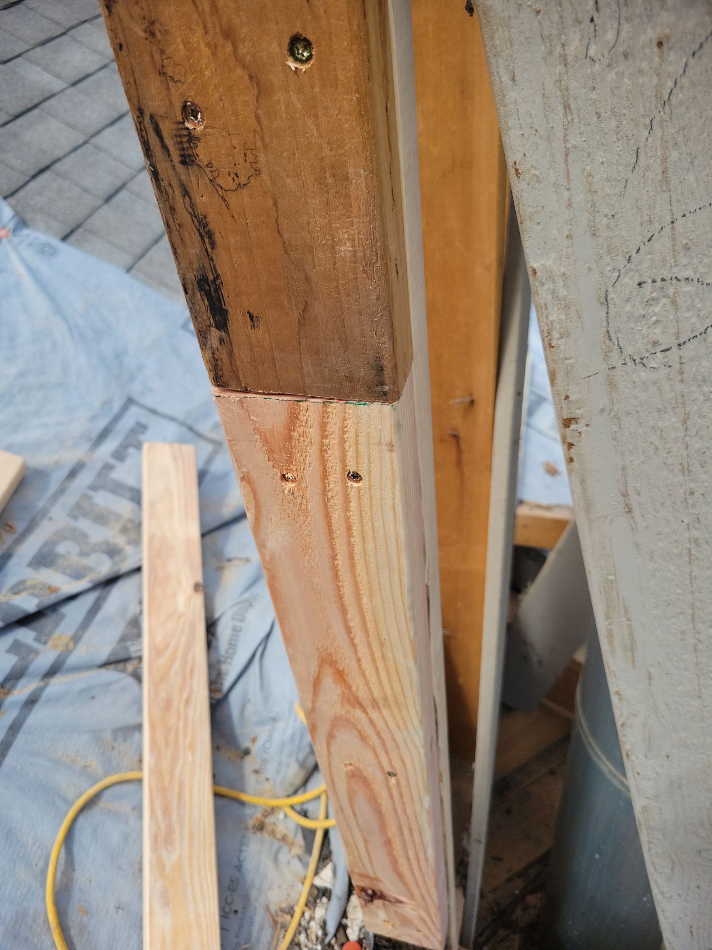 Chimney Restoration and Structural Sheathing Replacement in San Antonio by Heaven Sent Roofing, LLC 
