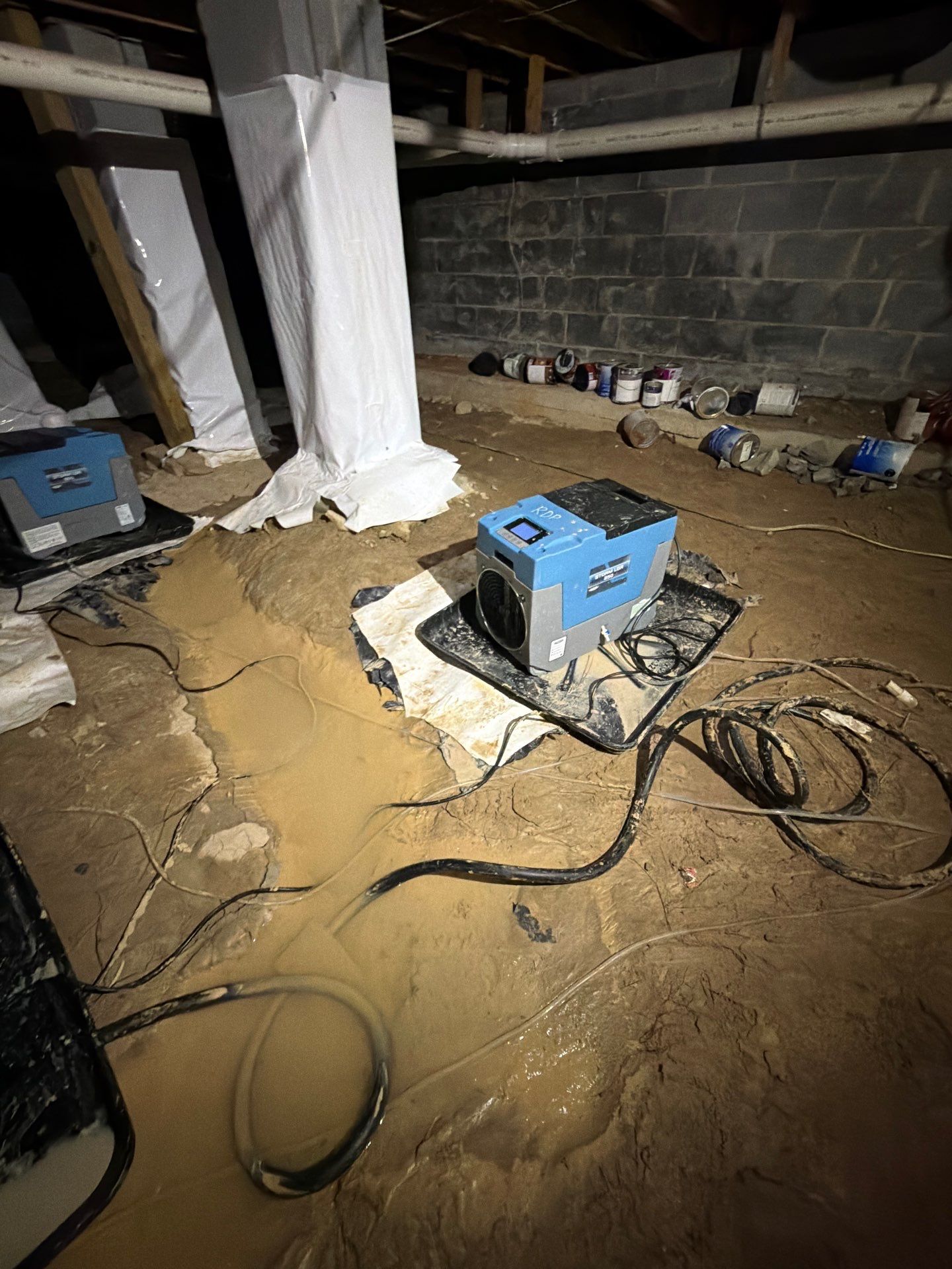 Alpharetta Crawlspace Water Damage Restoration with Vapor Barrier Installation by Restoration Damage Pros of Atlanta