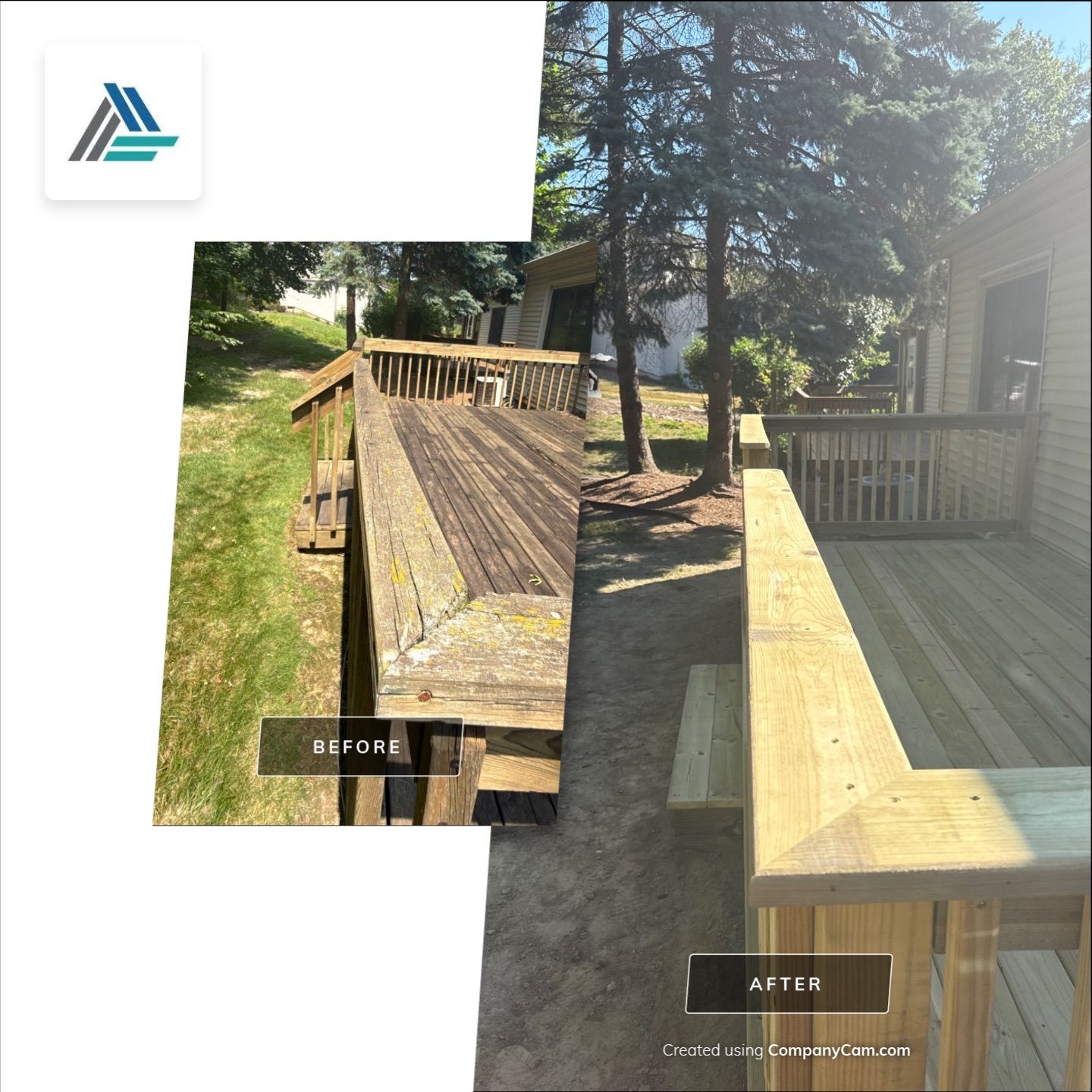 Custom Pressure-Treated Wood Deck Replacement in Lansing by Acme Exteriors