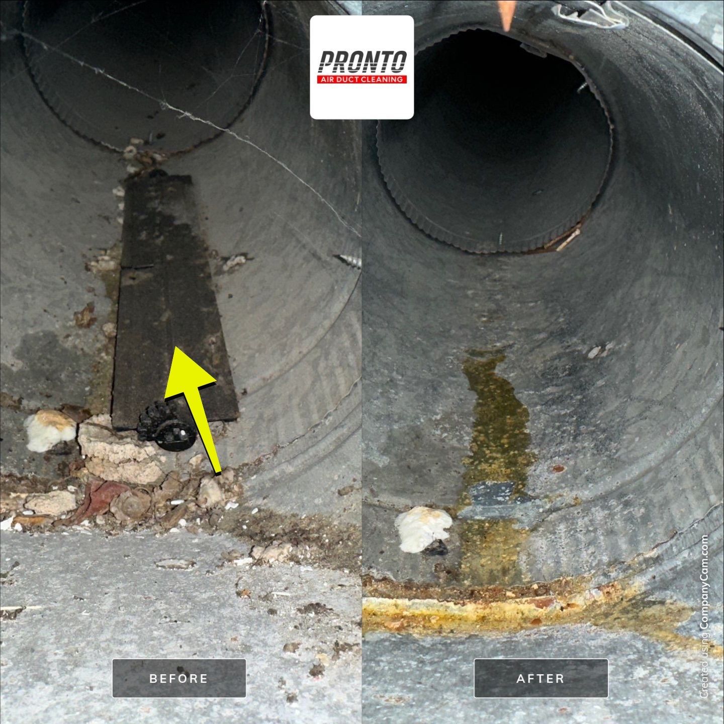 Air duct cleaning using Commercial vaccum by Pronto Air Duct Cleaning