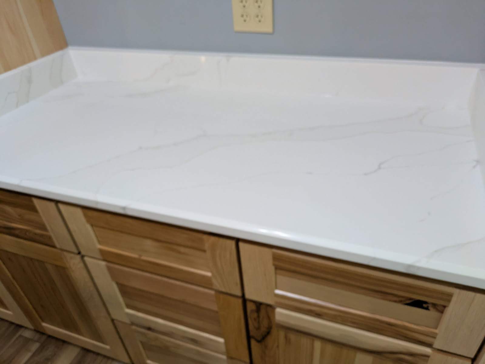 Stunning Kitchen Transformation with Raw Hickory Cabinets by A Step Above Handy LLC 