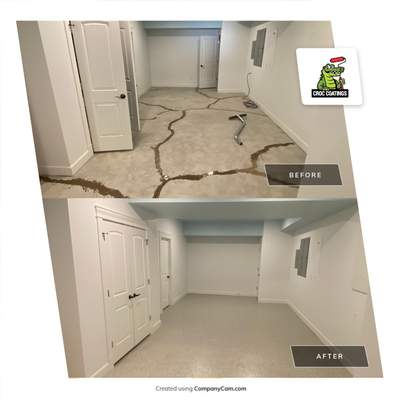 Basement Transformation using Mt Everest by Croc Coatings, LLC