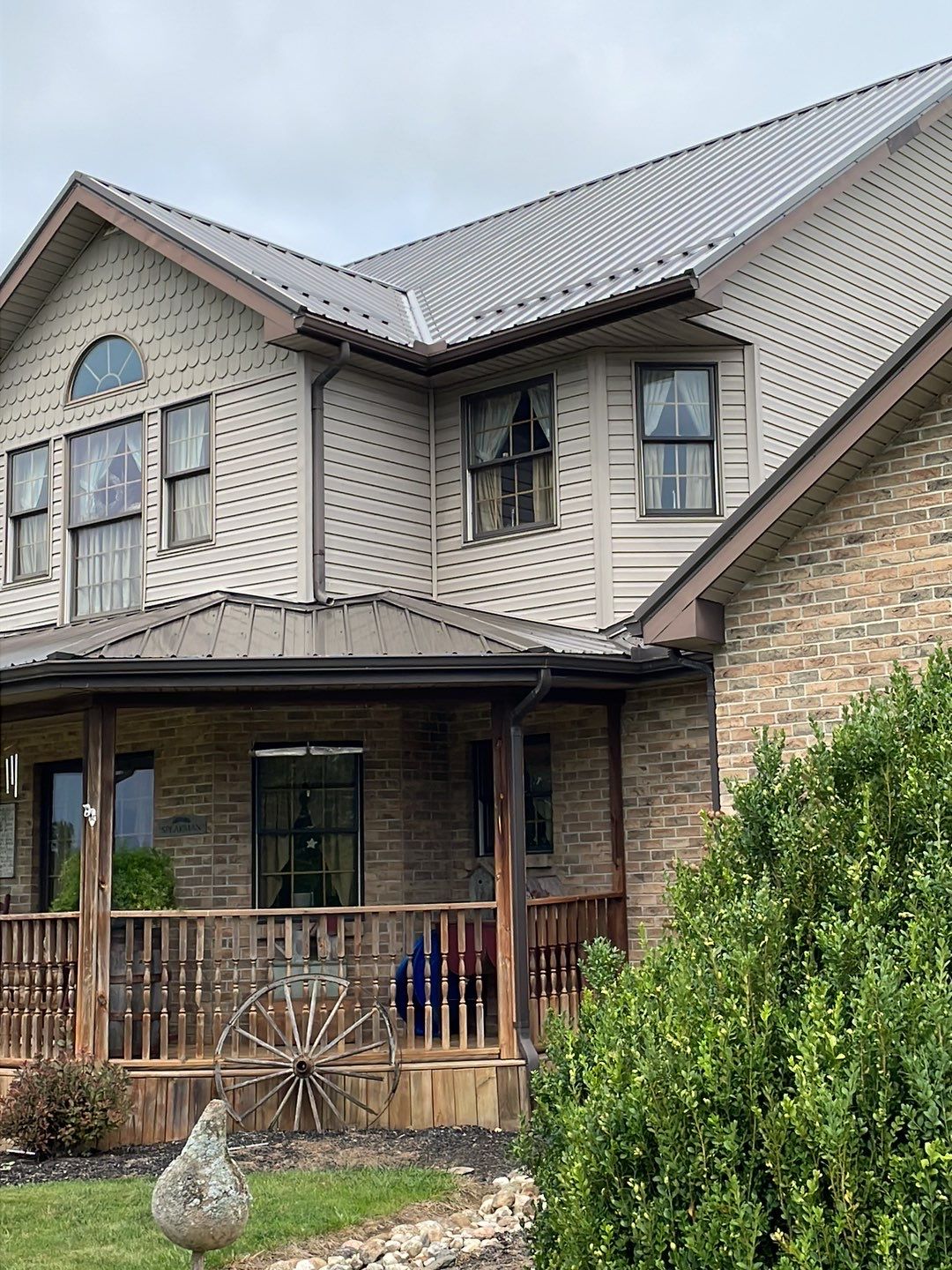 Residential Roofing Installation using Performance Panel Metal - Burnished Slate by RoofX 