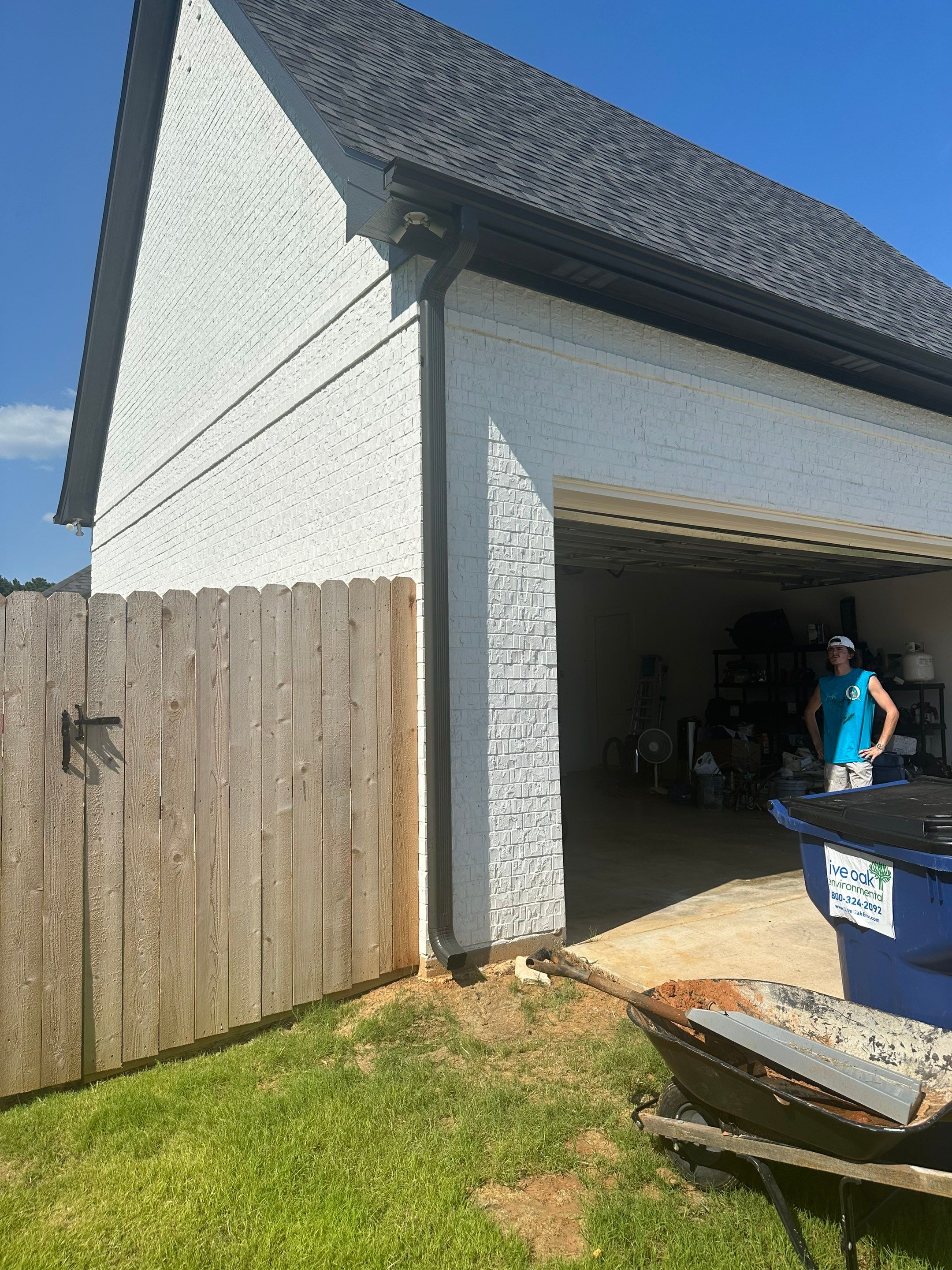 Exterior Painting in Longview, TX | Roof & Eaves in Elegant Black by Quality Coats Painting
