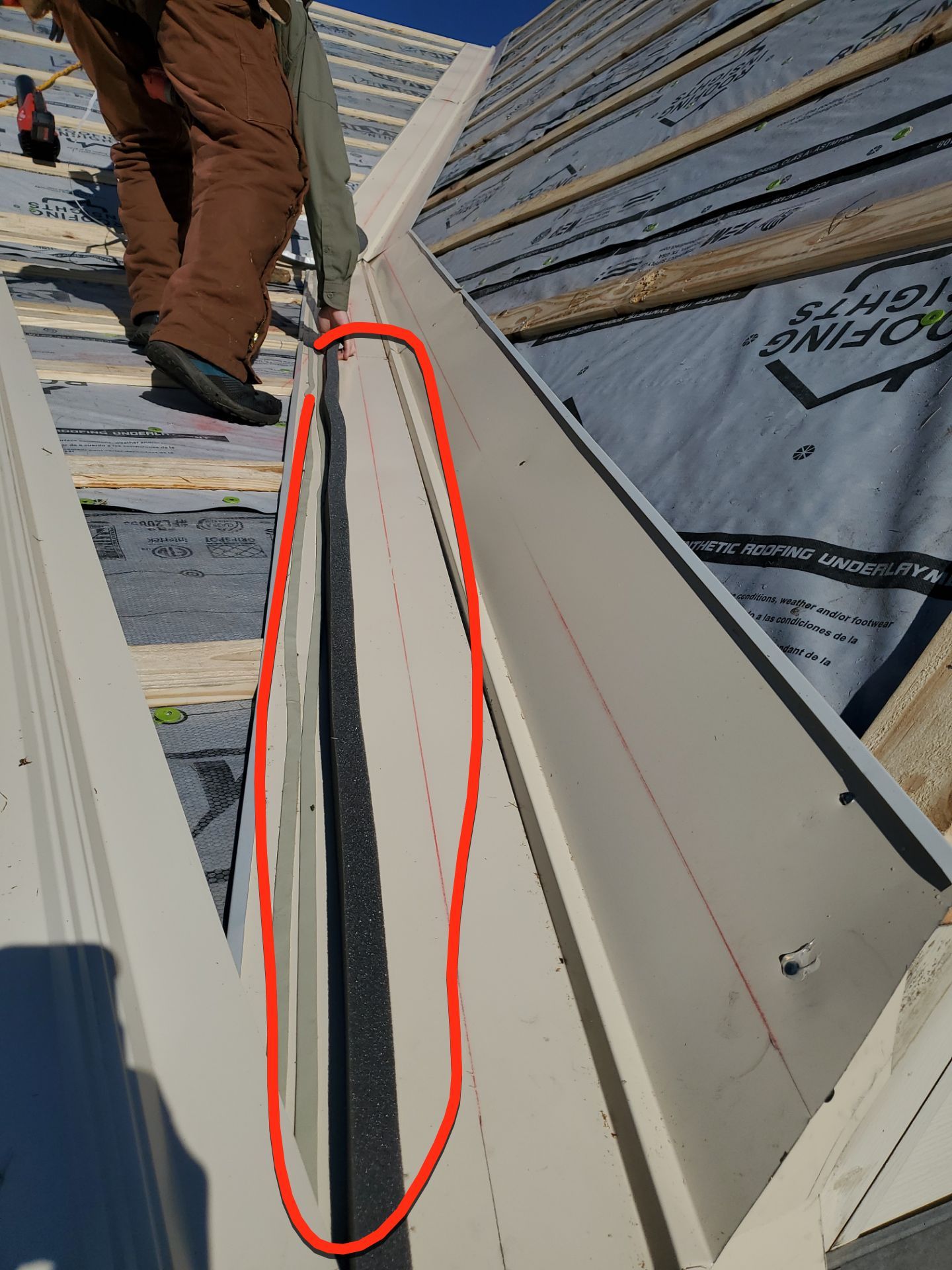 Residential Metal Roof Replacement using Reed's Metals: 26 GA. Colored Residential Metal Panels (Ivory) by Hostetler Roofing