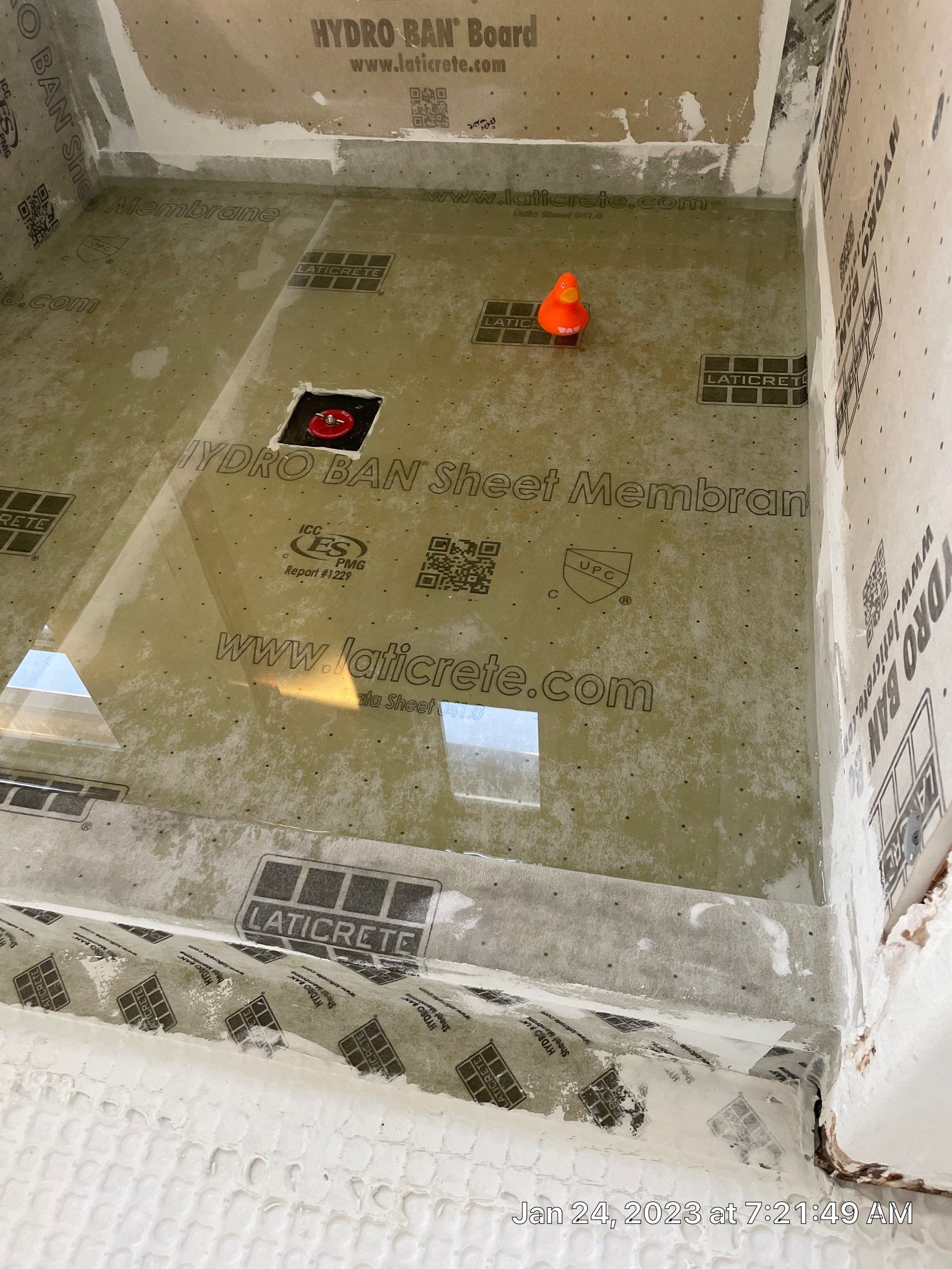Bathroom Remodel using Laticrete by OC Flooring Inspections-ICRI - CCSMT-CFIU#439