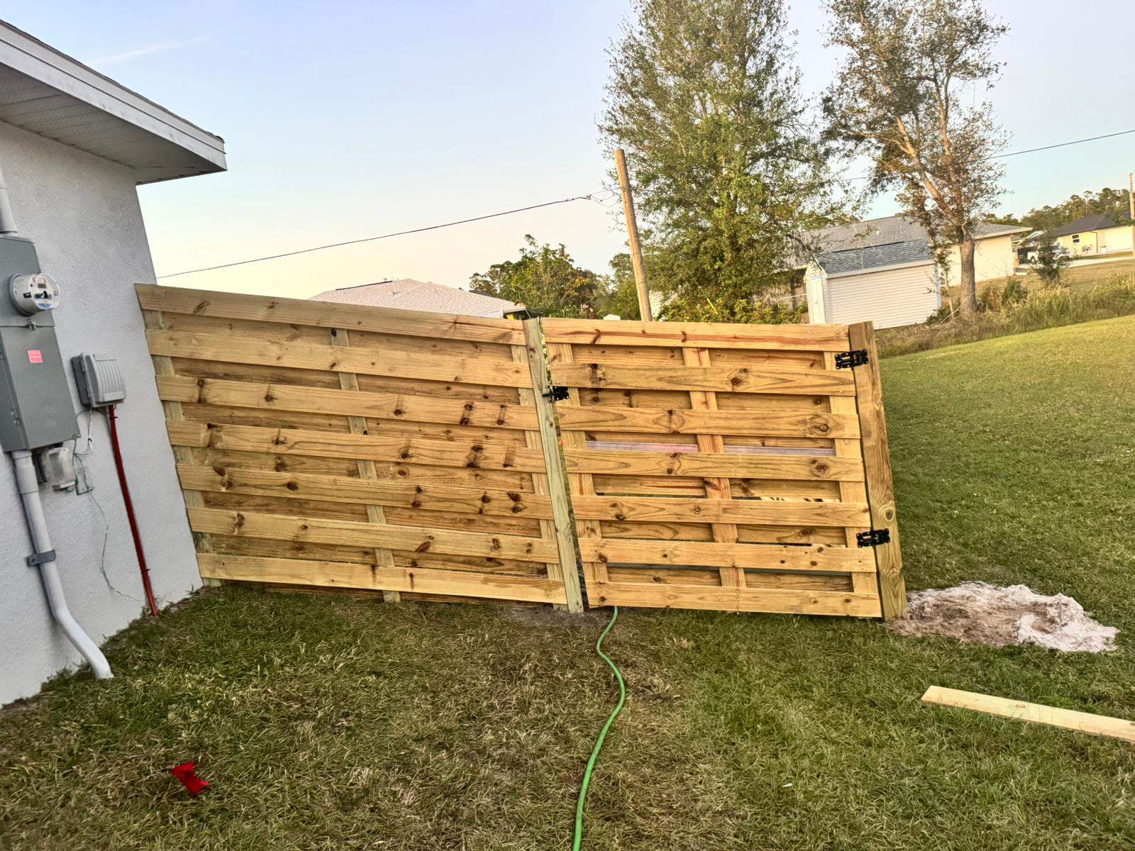 Horizontal Shadowbox Installation in Port Charlotte by True Fence LLC