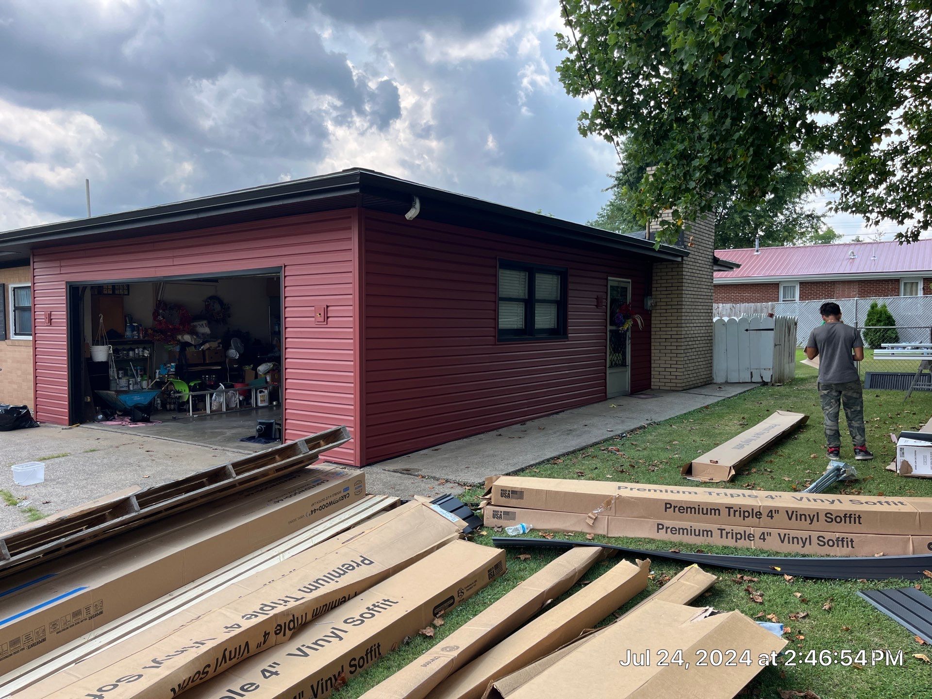 Siding Installation using Mastic Plygem Carvedwood by Fahey Roofing + Contracting
