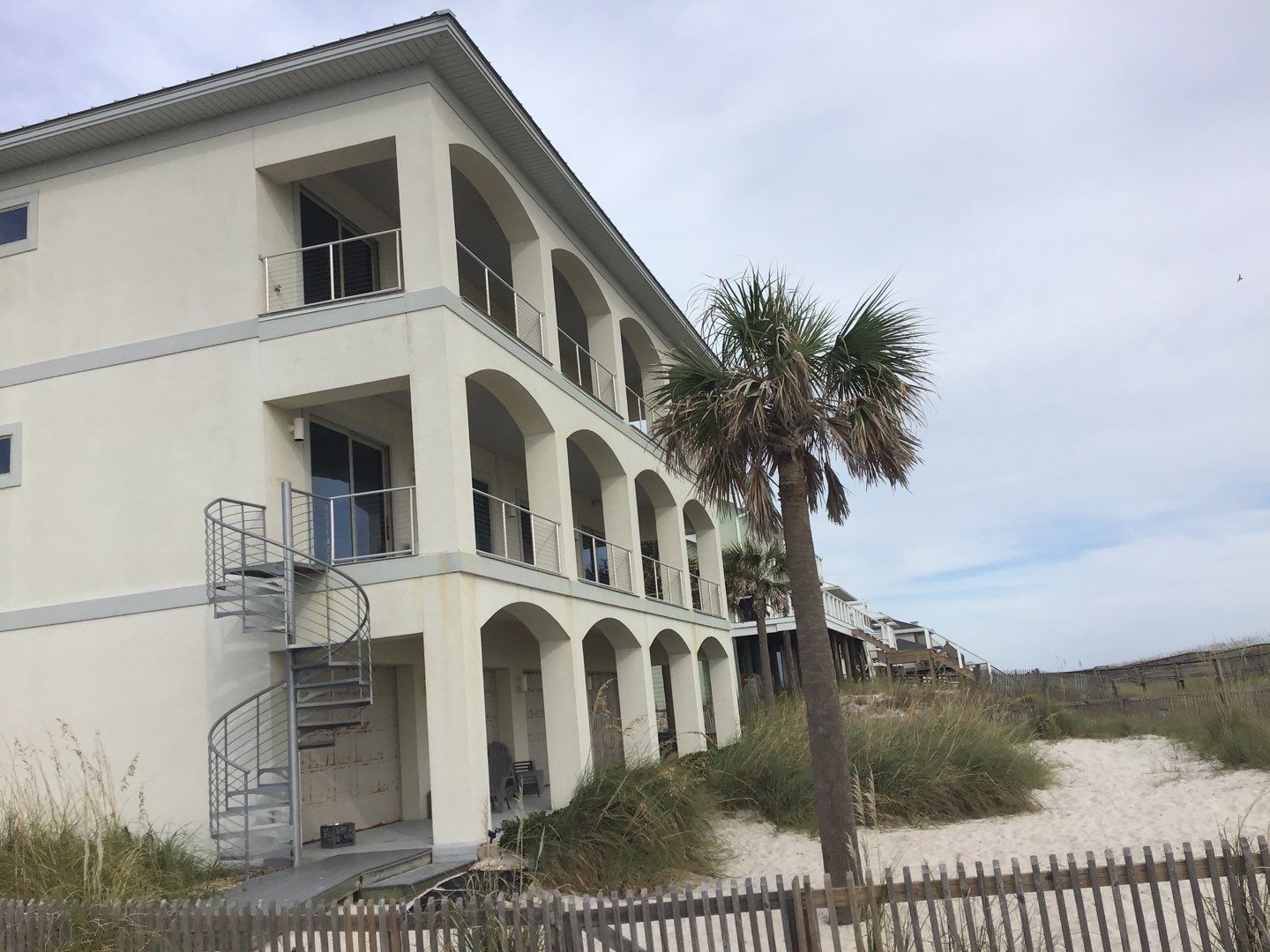 Soffit and Fascia Roof Replacement using 60' Ladders in Navarre by Gutter Professors