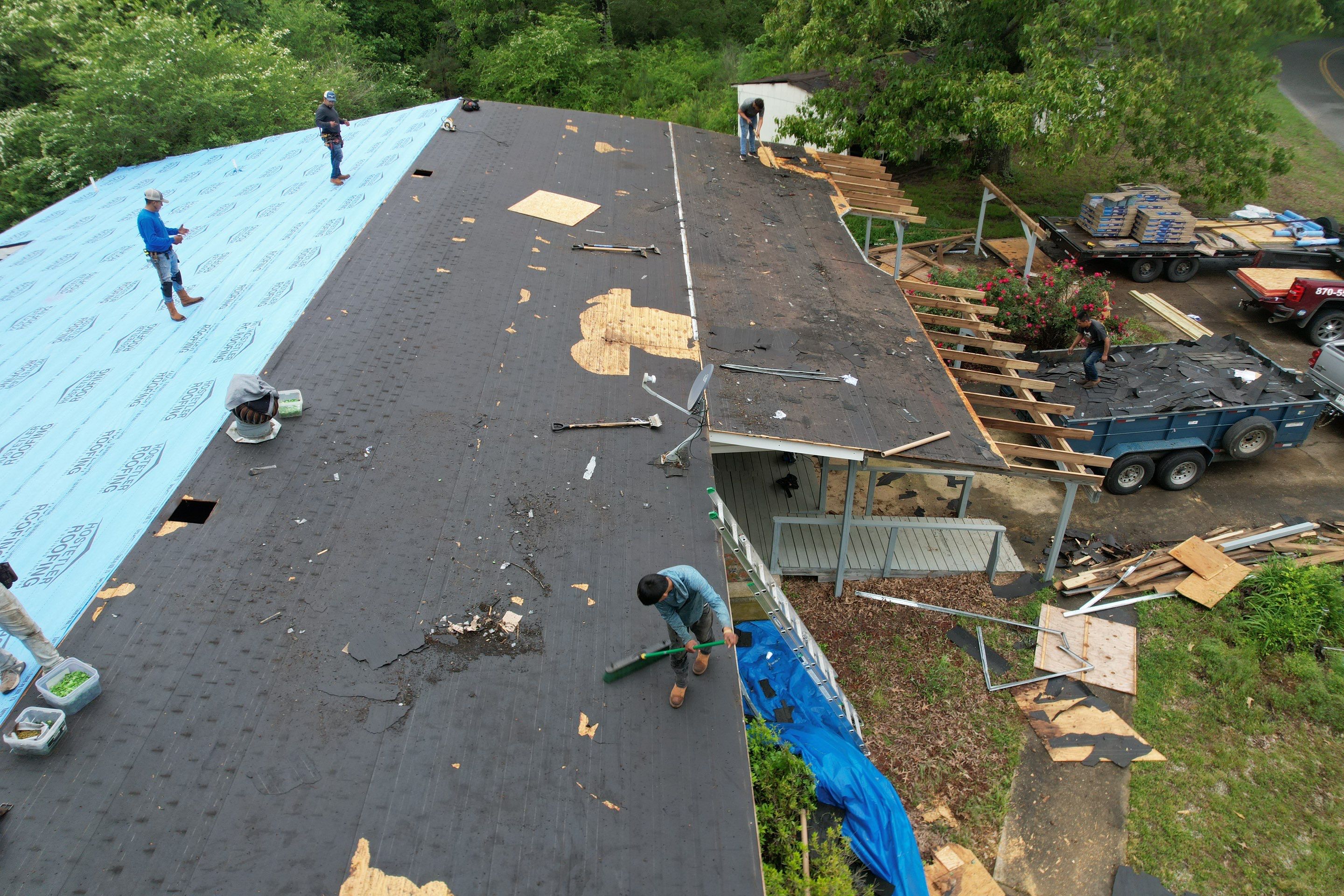 Residential Shingle Reroof using CertainTeed XT25 by Hostetler Roofing