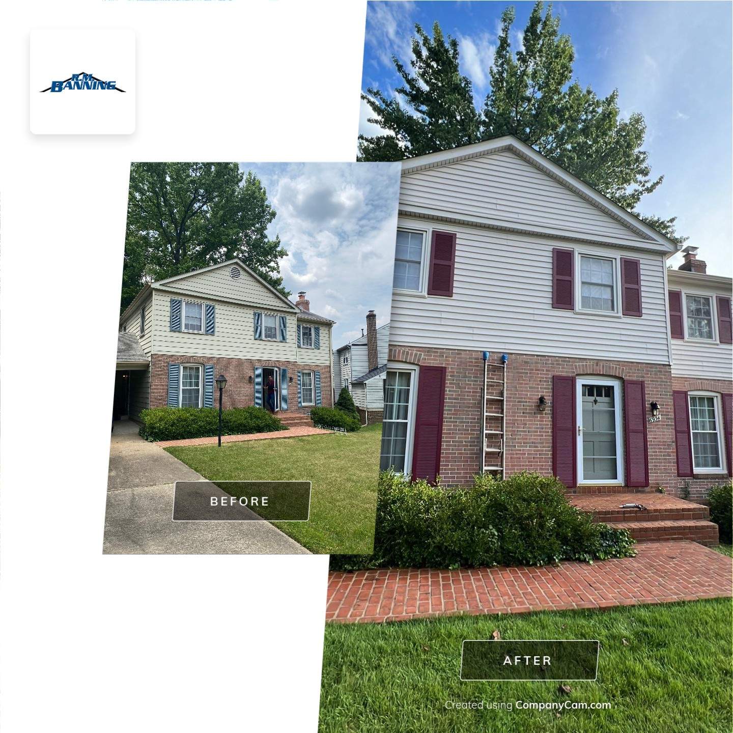 Alexandria: Multi-Trade Exterior Renovation by RM Banning, Inc.