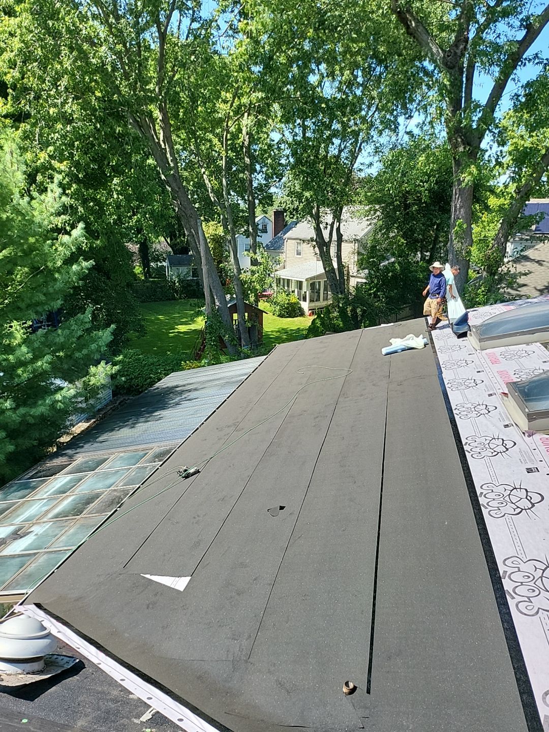 Residential Roofing Installation using Owens Corning TruDefinition Duration Designer - Black Sable by A Plus Exterior