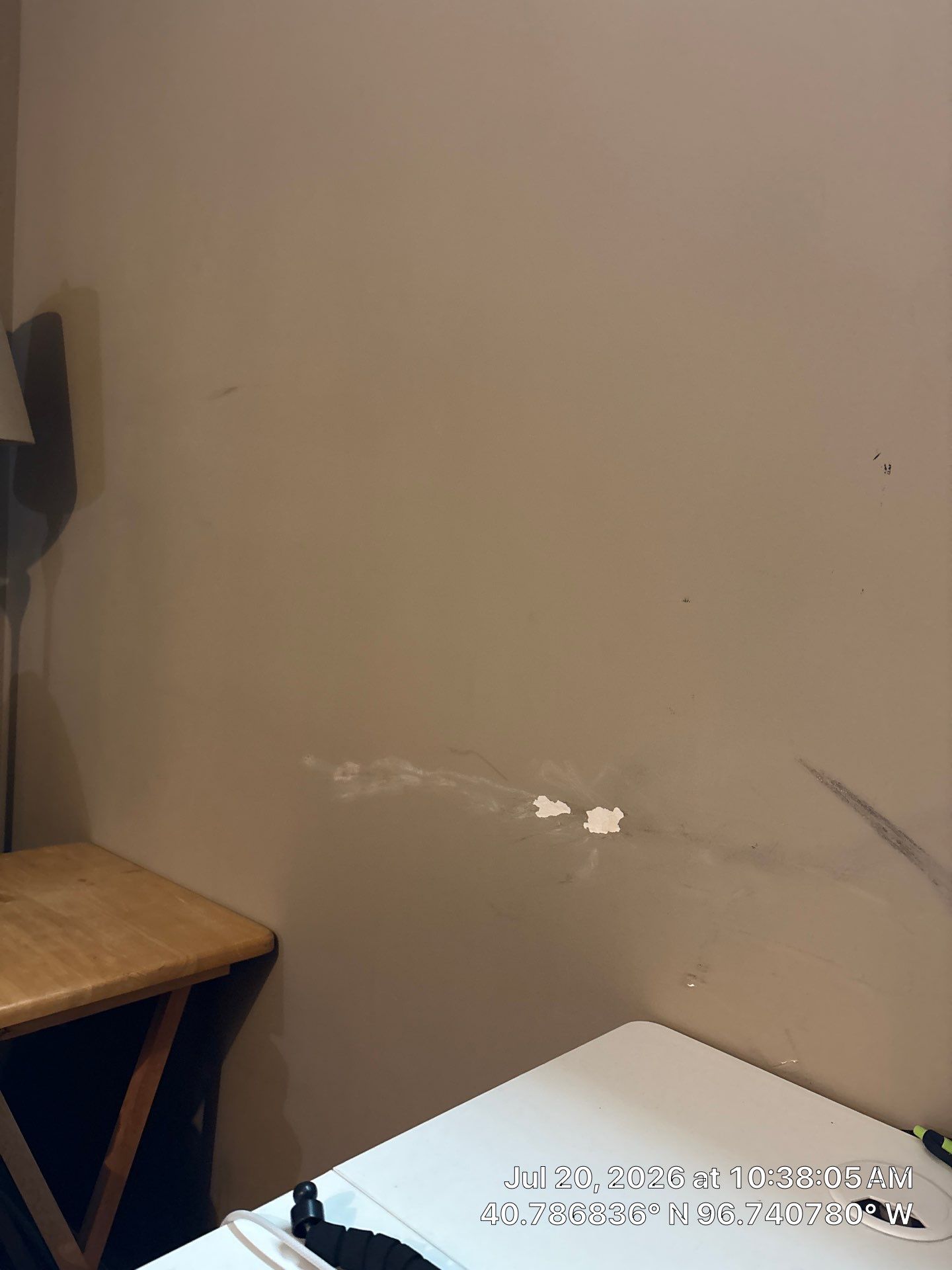Interior Wall Surface Repair and Paint Touch-Ups in Lincoln by CompanyCam Sales Demo