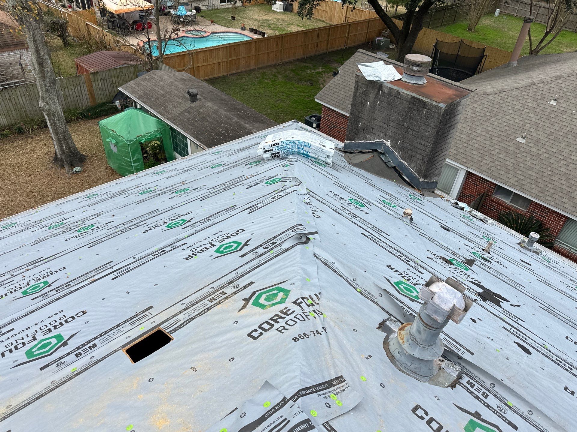 Roof Replacement completed in the Cypress Area! by Core Four Roofing