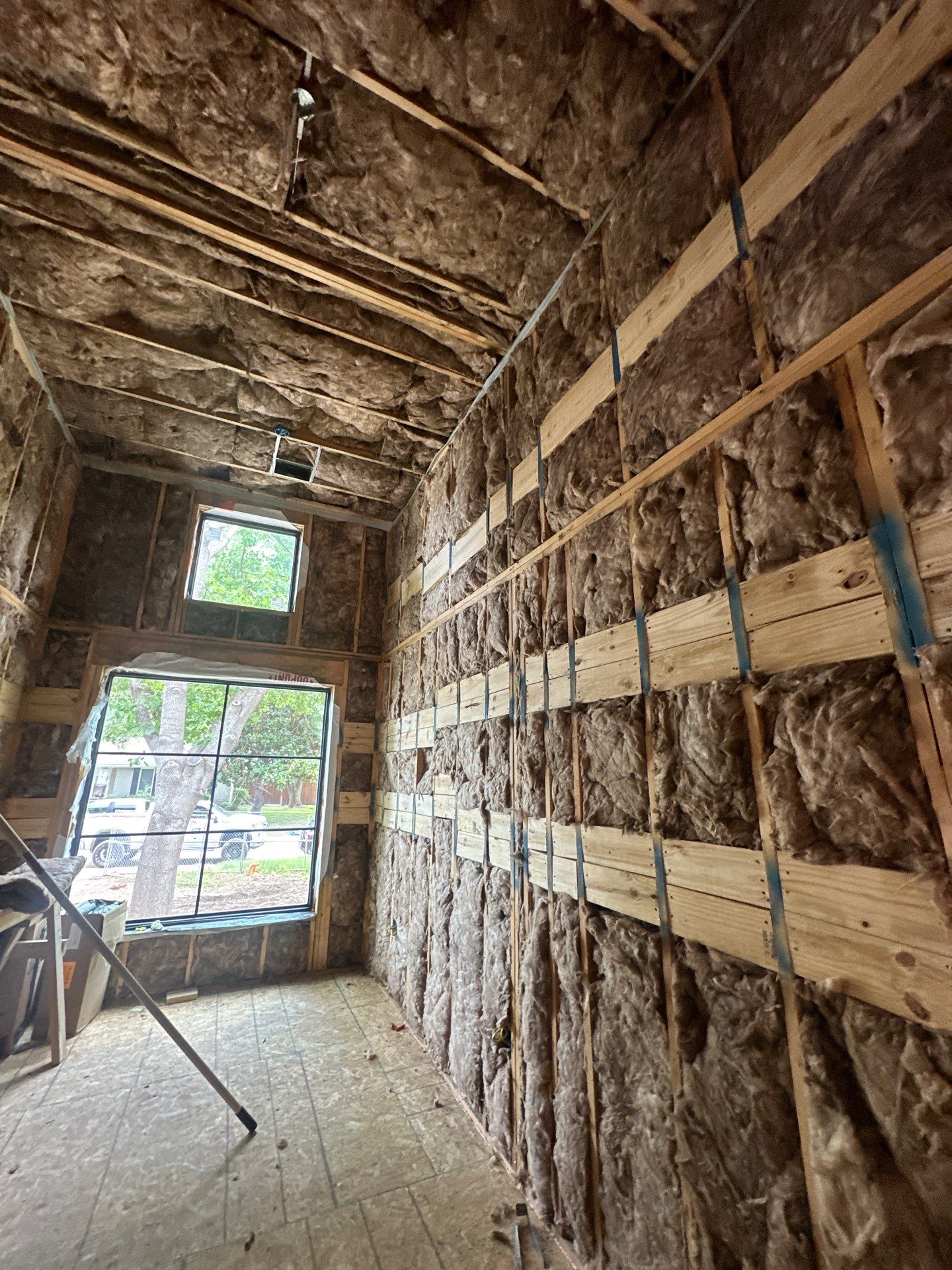 Full install on this new beautiful custom home in Dallas by Apex Insulation Solutions