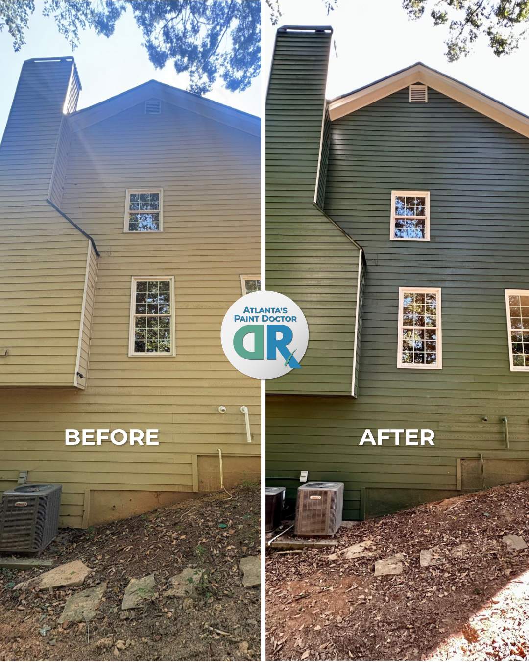 From Faded Beige to Bright Green by Atlanta's Paint Doctor