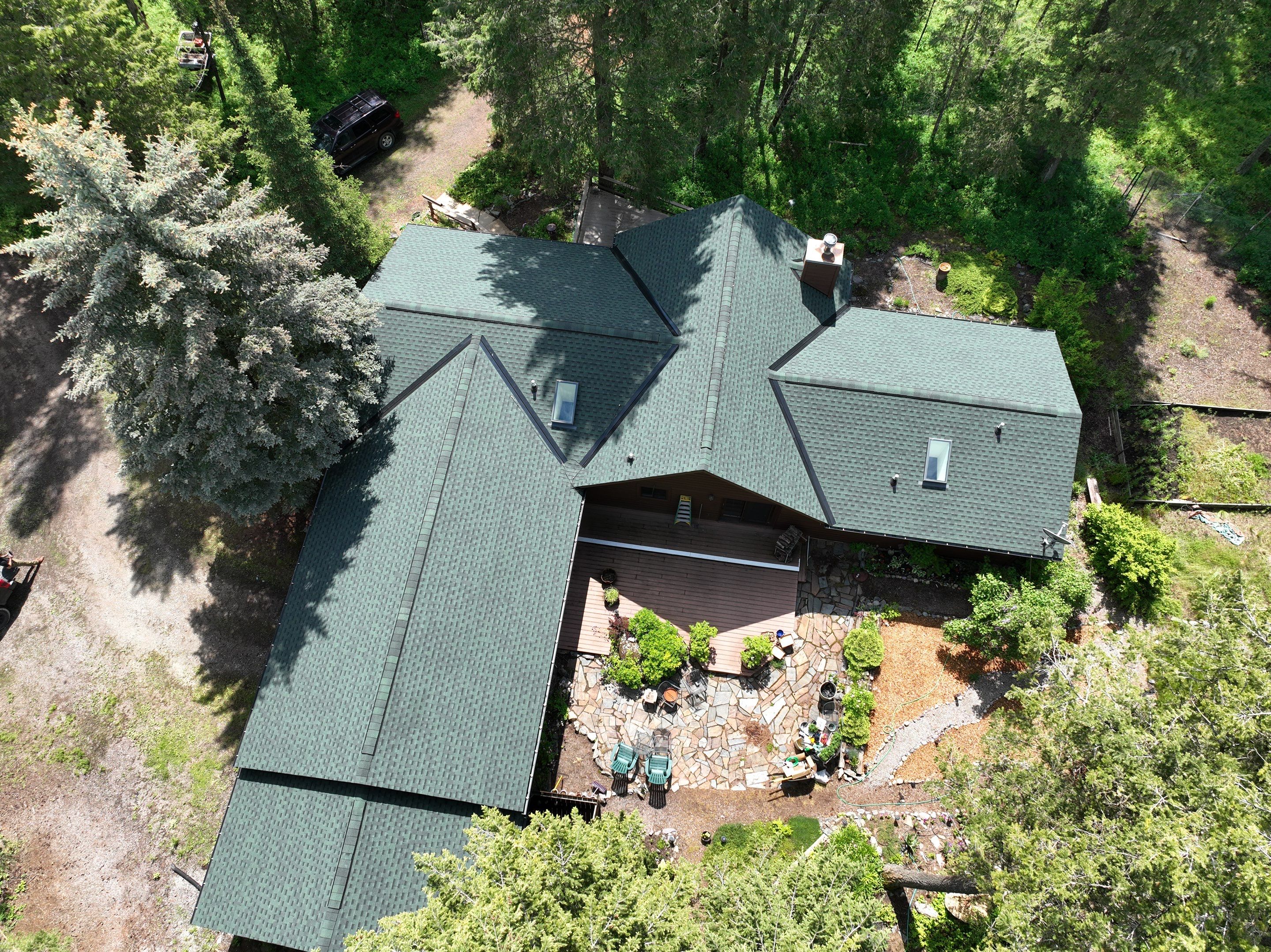 GAF Timberline HDZ - Hunter Green by Montana Roofing Solutions