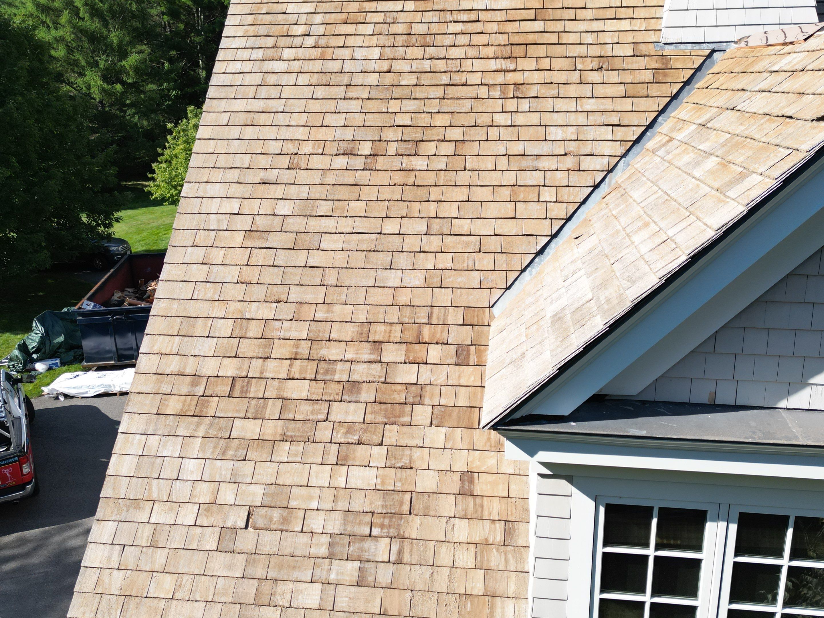 Cedar Shake Roof Restoration by Mighty Dog Roofing of Greater Middlesex County