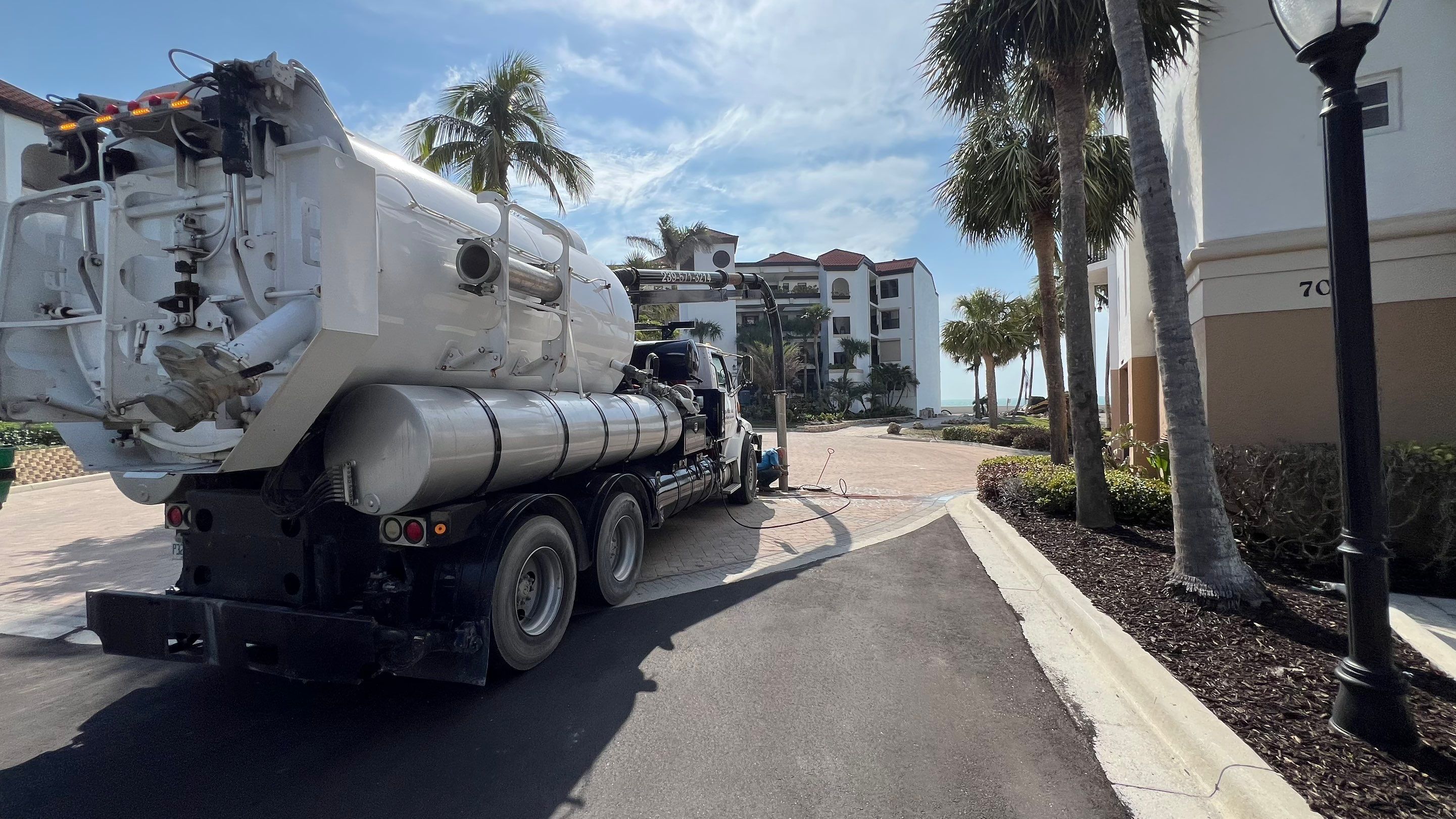Condo Parking Garage Cleanup and Stormwater System Maintenance by APS Power & Water