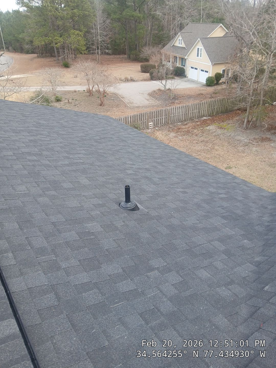 Sneads Ferry FORTIFIED Roof Replacement with Charcoal Black Landmark Shingles by RGR Construction and Roofing, LLC