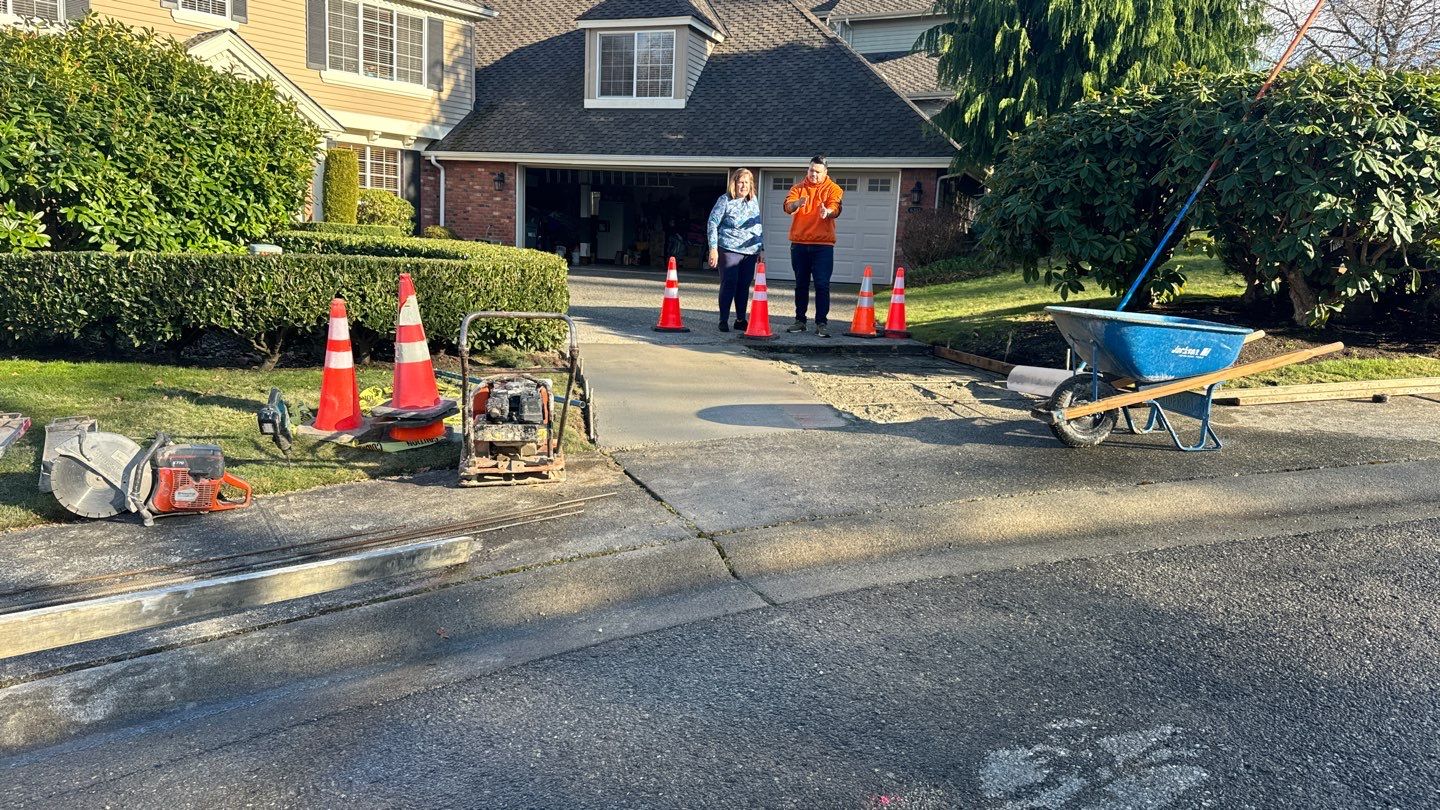 Concrete Driveway Patch Repair & Sealer | Mukilteo  by Jireh Asphalt & Concrete Inc 
