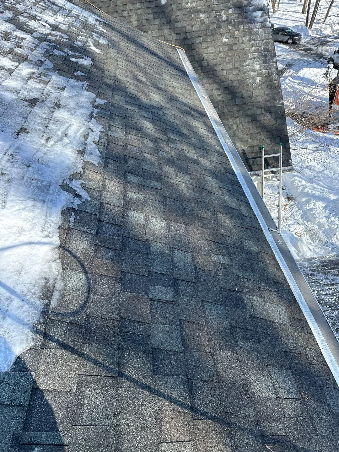 Roof Snow And Ice Dam Removal using Steamer by Stendahl Services