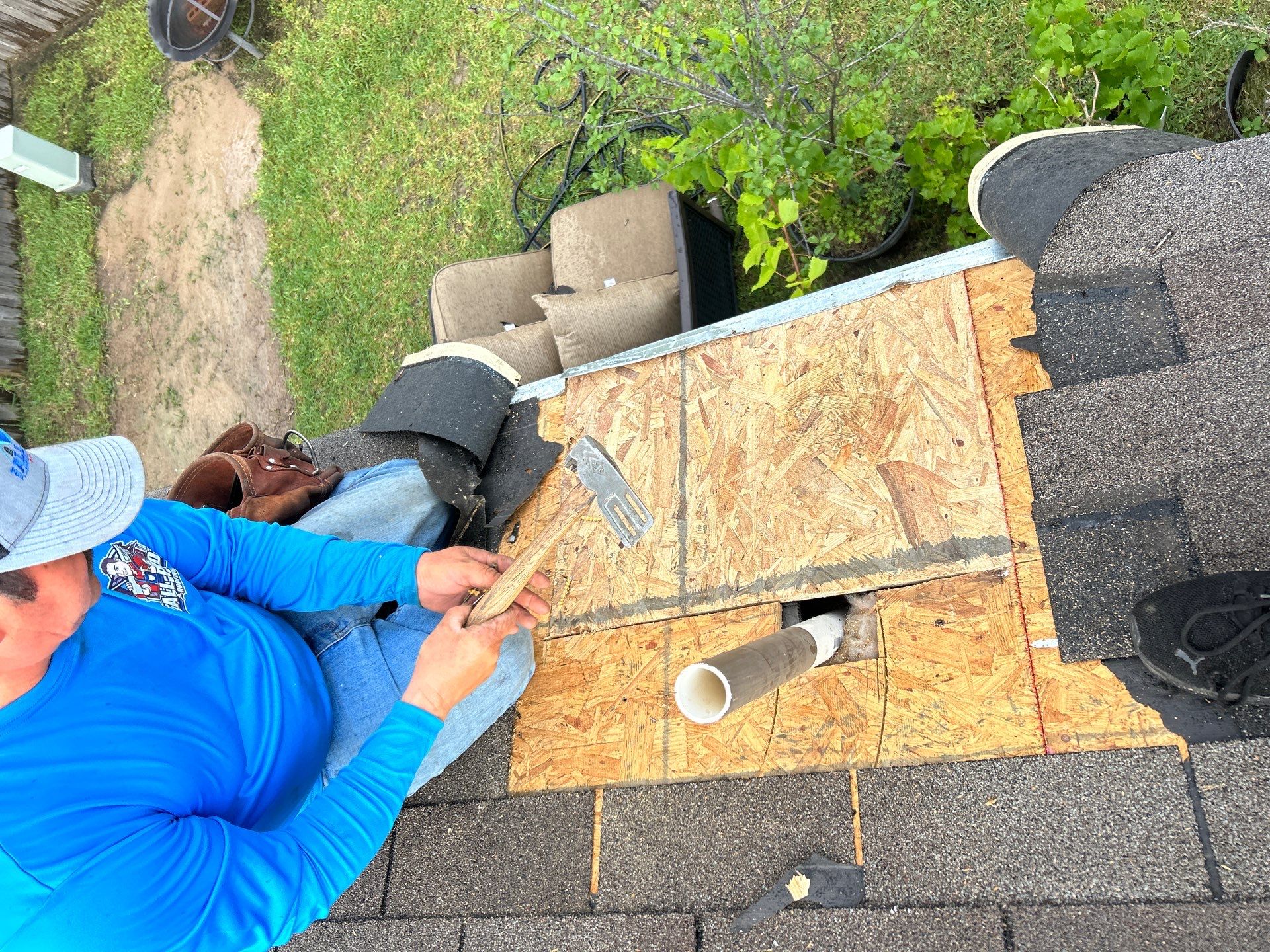Hail Damage using Owen's Corning Duration (Lifetime) Shingles by Roof Repair Company