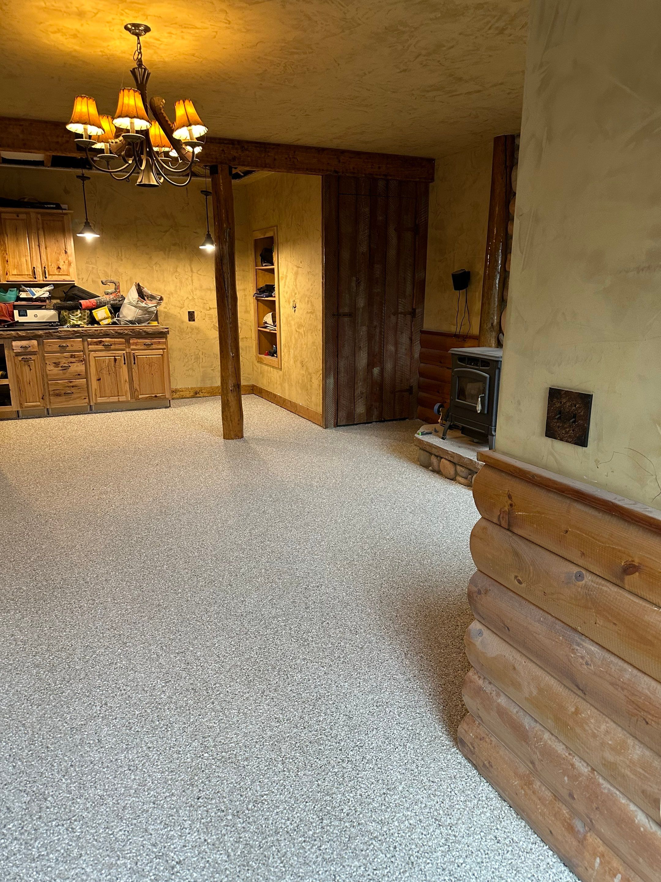 Basement Transformation using Mt Everest by Croc Coatings, LLC