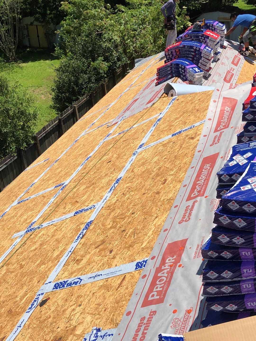 Residential Roofing Installation using Roof Replacement by American Roofing & Construction LLC