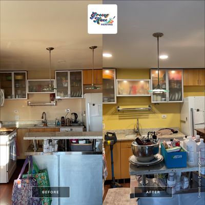 A Bright, Inviting Interior with Warm Yellow Accents