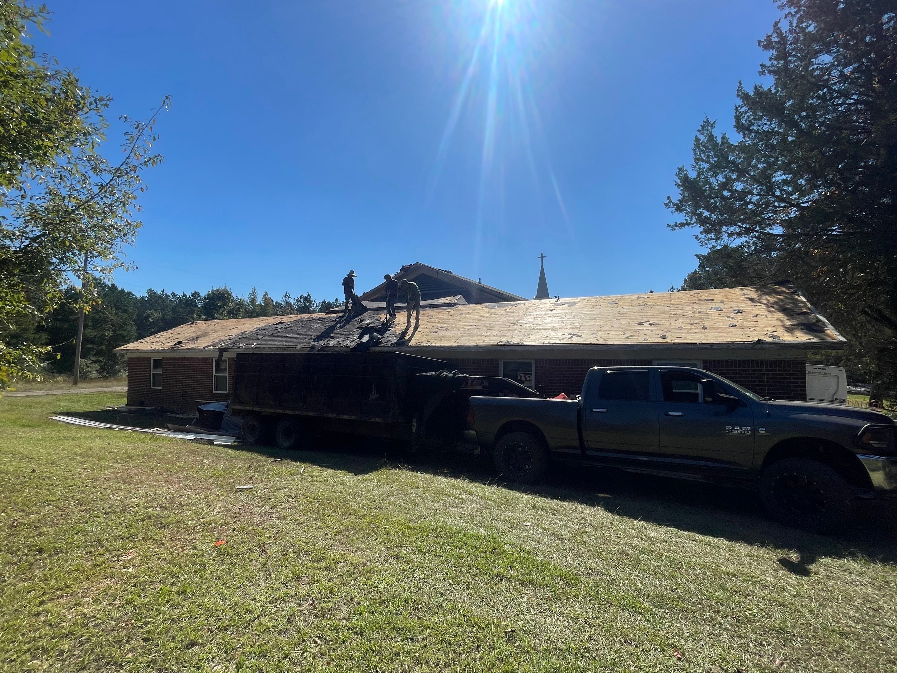 Residential Metal Roof Replacement using Reed's Metals: 26 GA. Colored Residential Metal Panels (Barn Red) by Hostetler Roofing