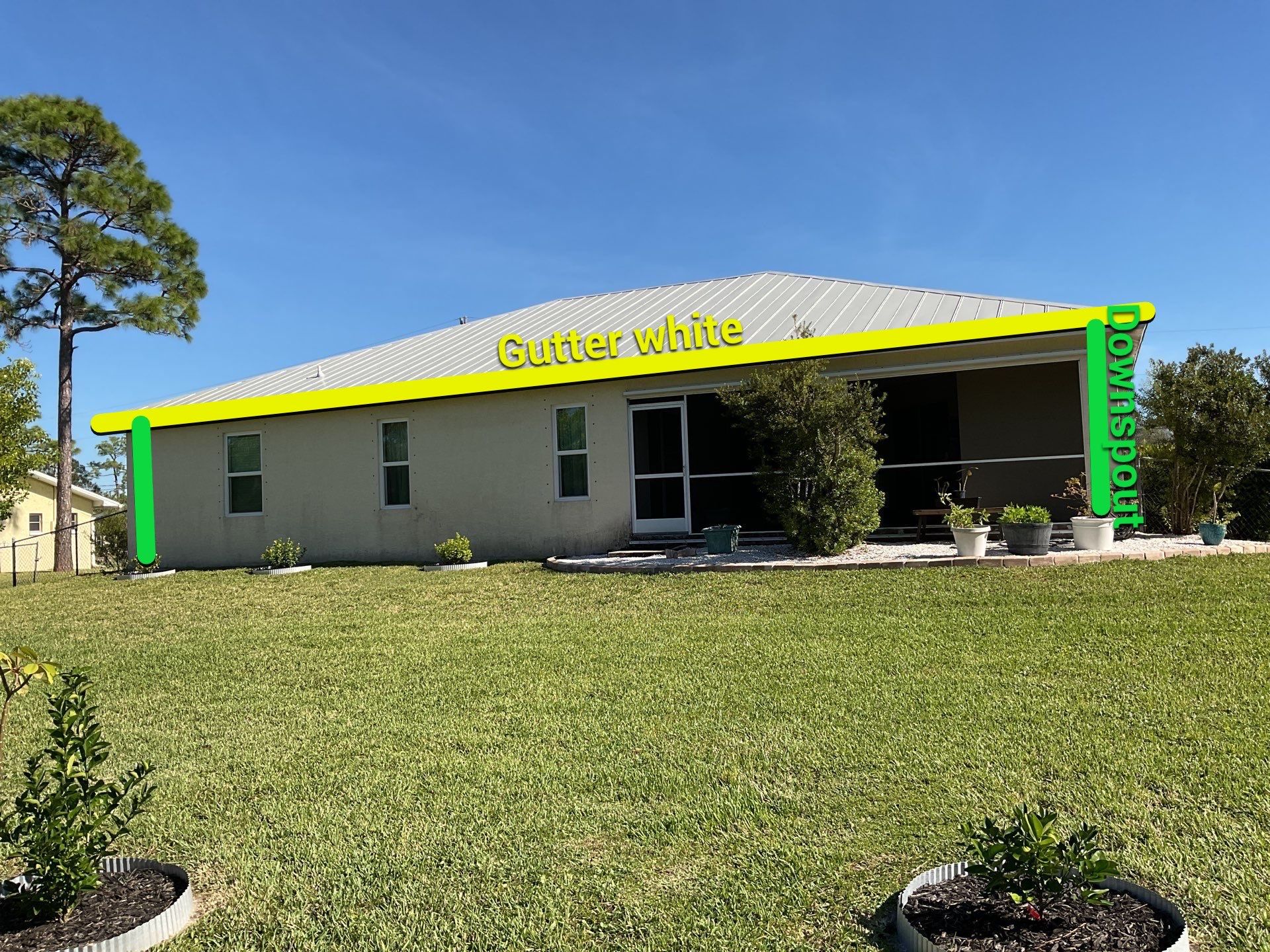 White K-Style Gutters for Modern Homes in North Fort Myers FL by Gutter Professors