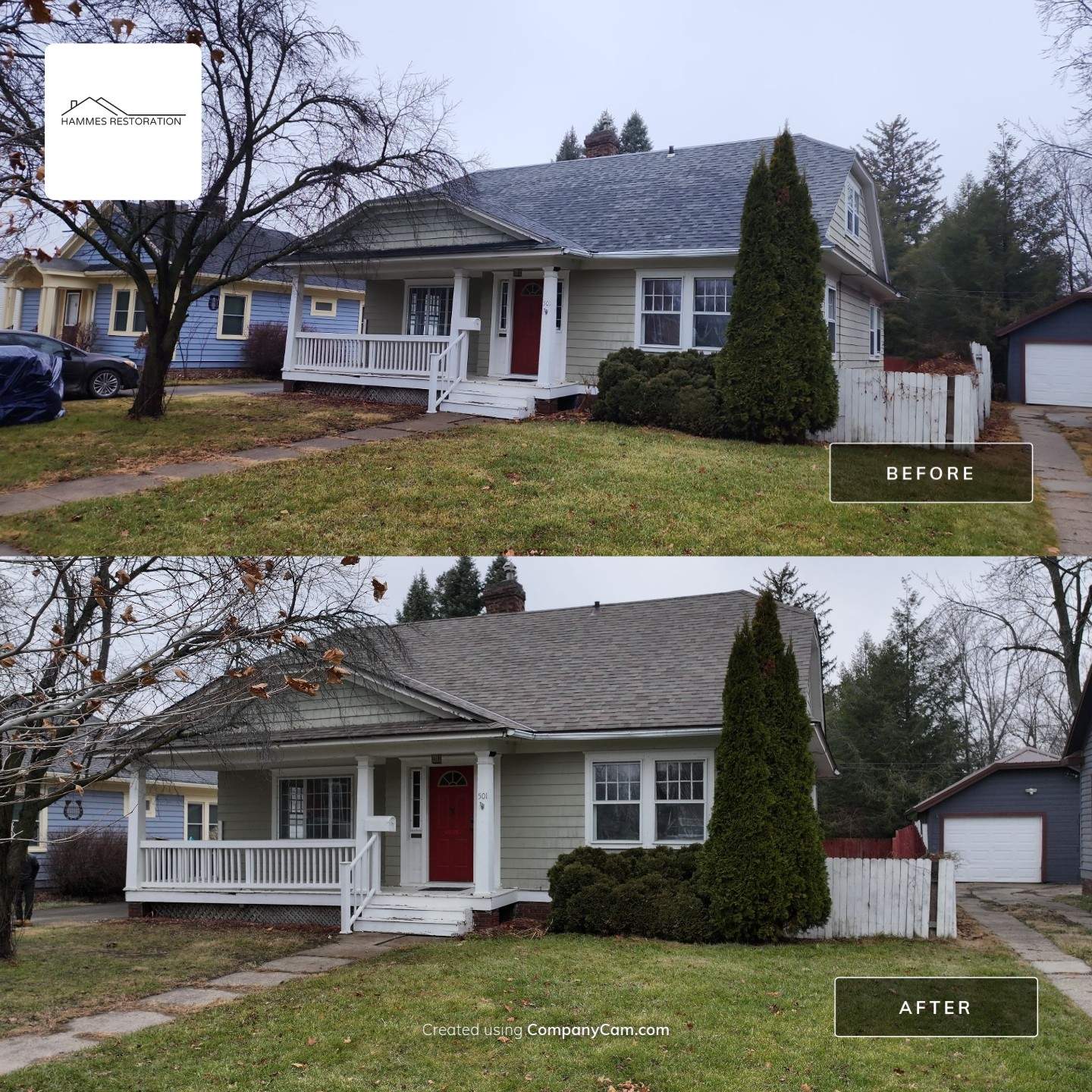 Roof Replacement in Oskaloosa by Hammes Restoration LLC 