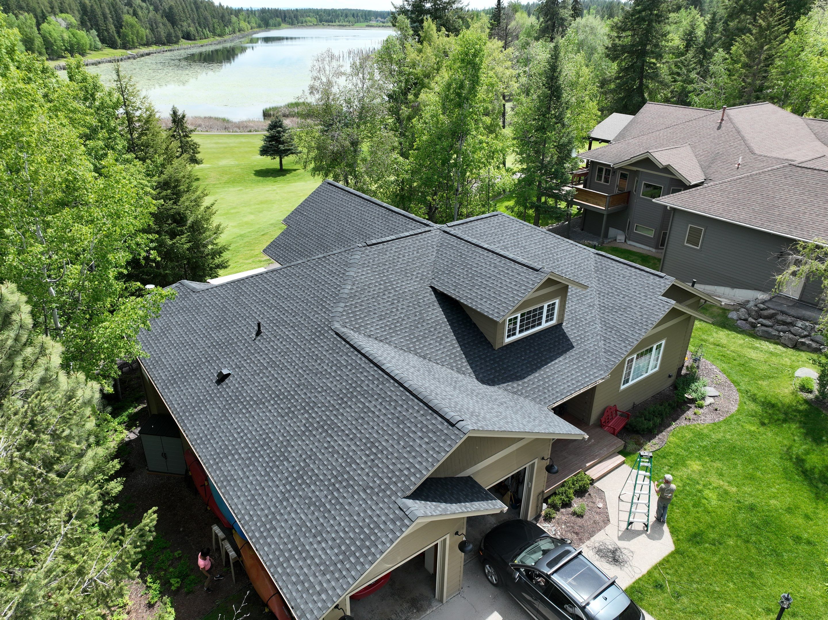 GAF HDZ Charcoal Roof Replacement  by Montana Roofing Solutions