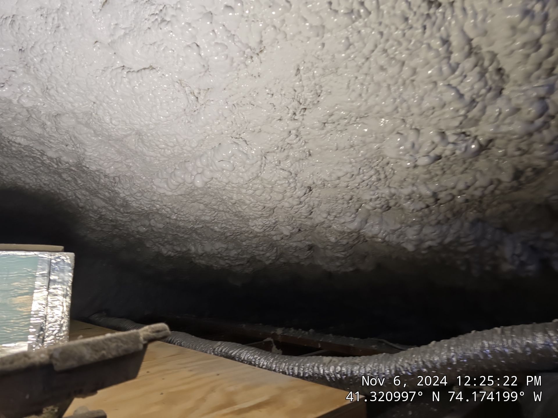 Attic Insulation using open cell spray foam by NYS Foam & Energy