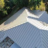 24ga 1.5" Mechanical Seam Champagne  by Total Roofing System The Metal Roof Experts