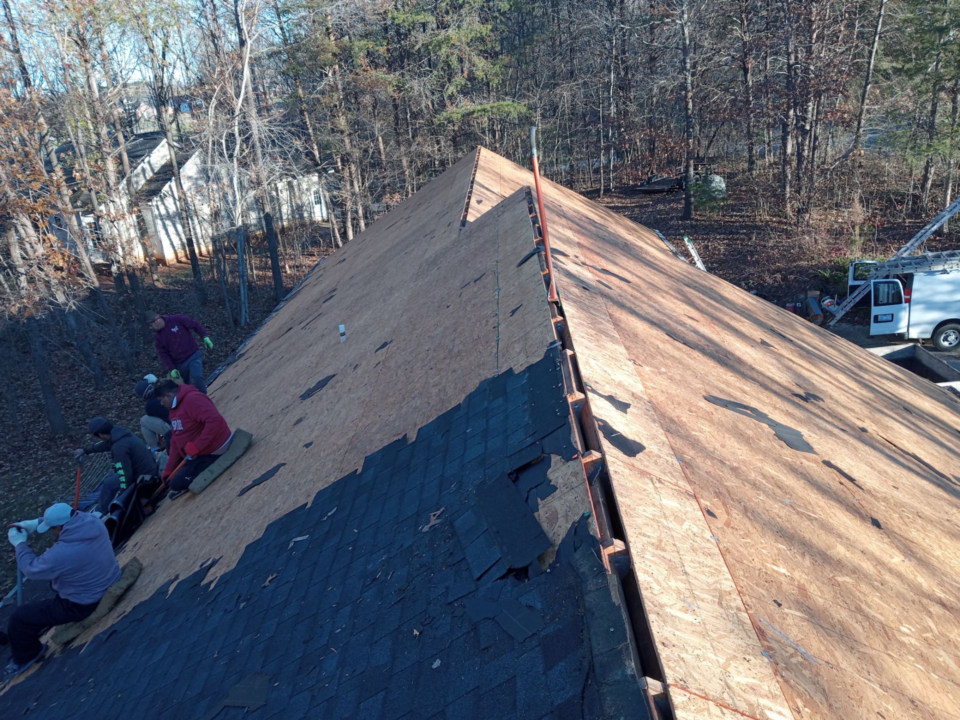 Residential Roofing Installation using Architectural shingles by BROCK BUILDERS 