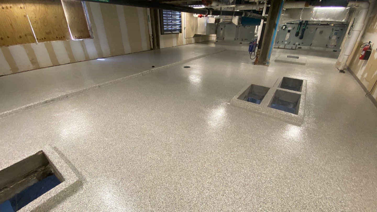 Basement using Mount Everest by Select Painting, Coatings & Garage Cabinets