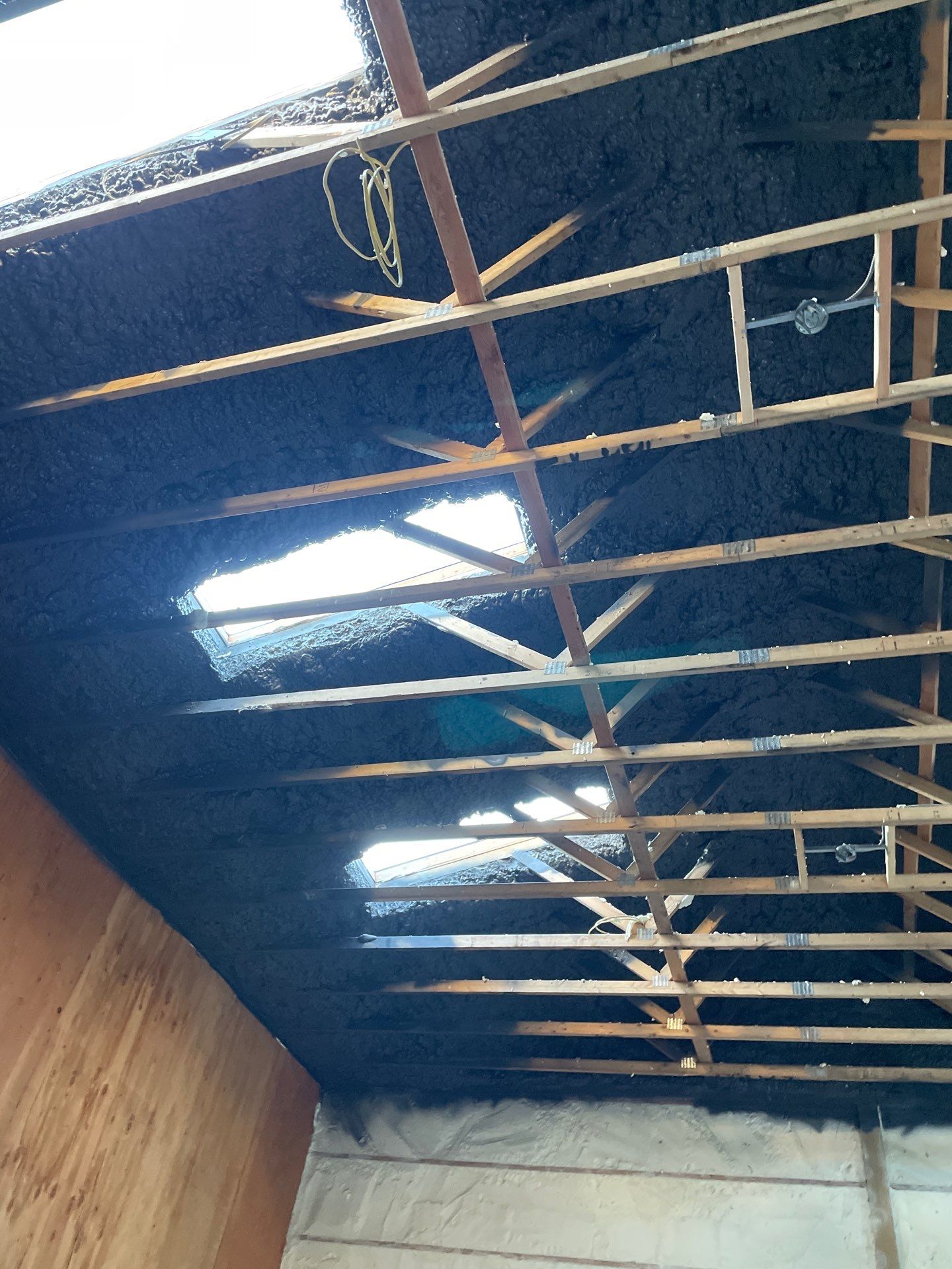 Open Cell Spray Foam to a Pole Barn by NYS Foam & Energy