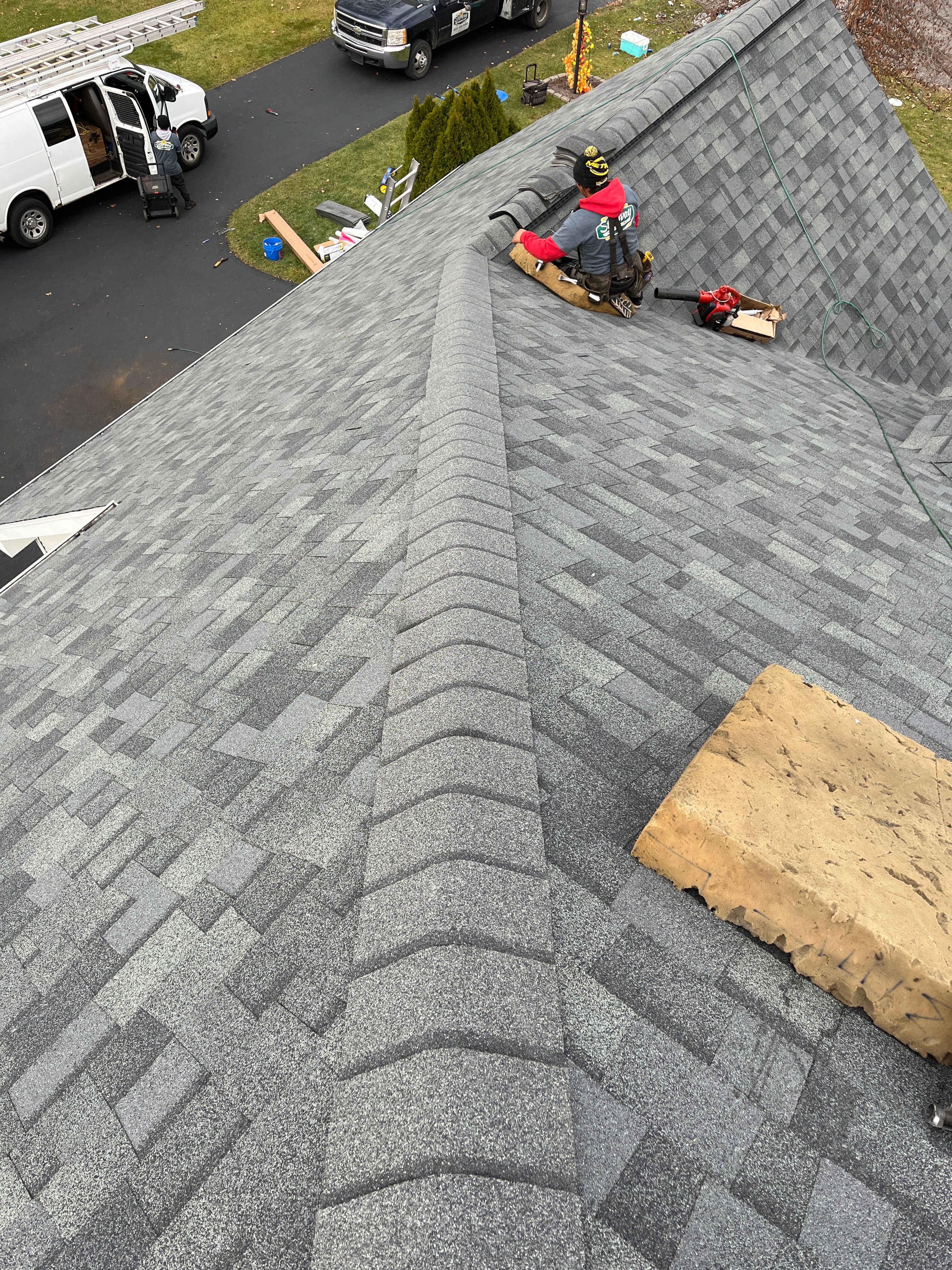 New Roof Installation using Owens Corning Duration Estate Gray by Starway Roof Systems