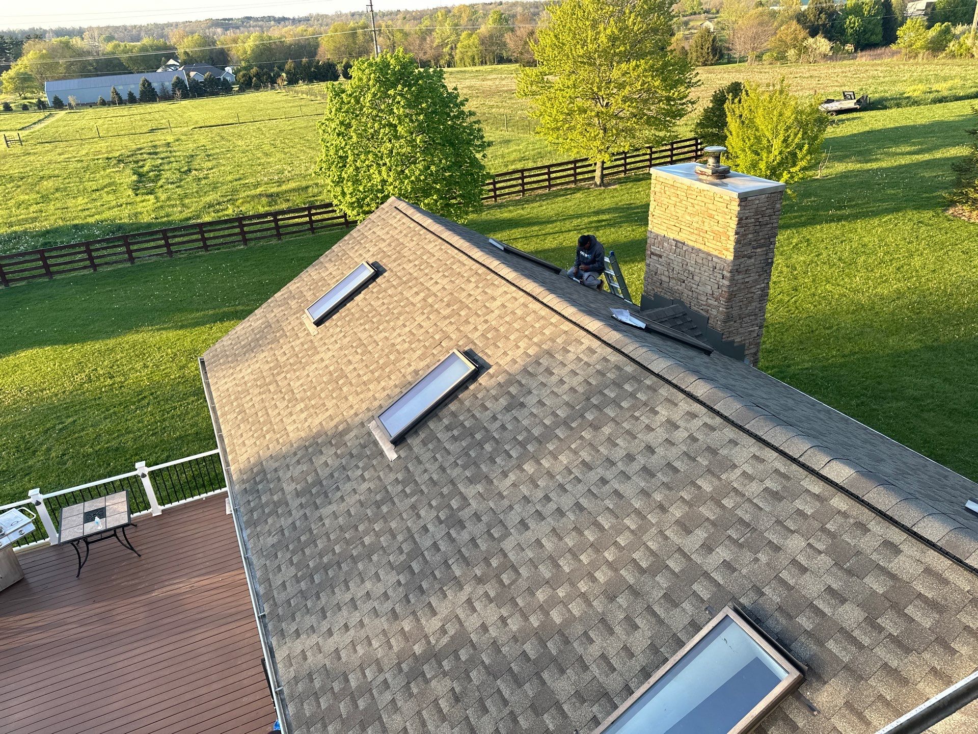 Residential Roofing Installation using Duration Series Shingles - Driftwood by RoofX 