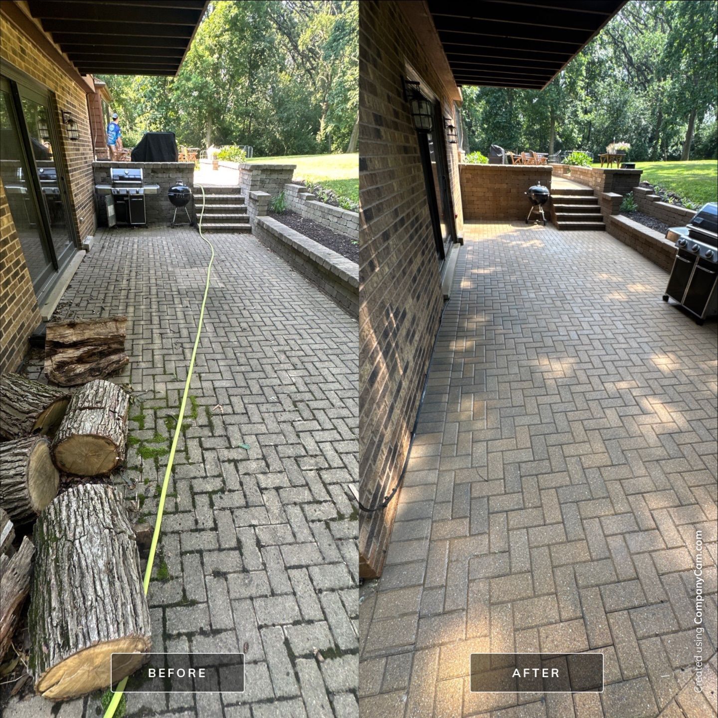 Project in Woodstock by Simmons Power & Soft Washing