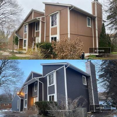 CertainTeed Monogram D5 Slate + Owens Corning Duration Colonial Slate