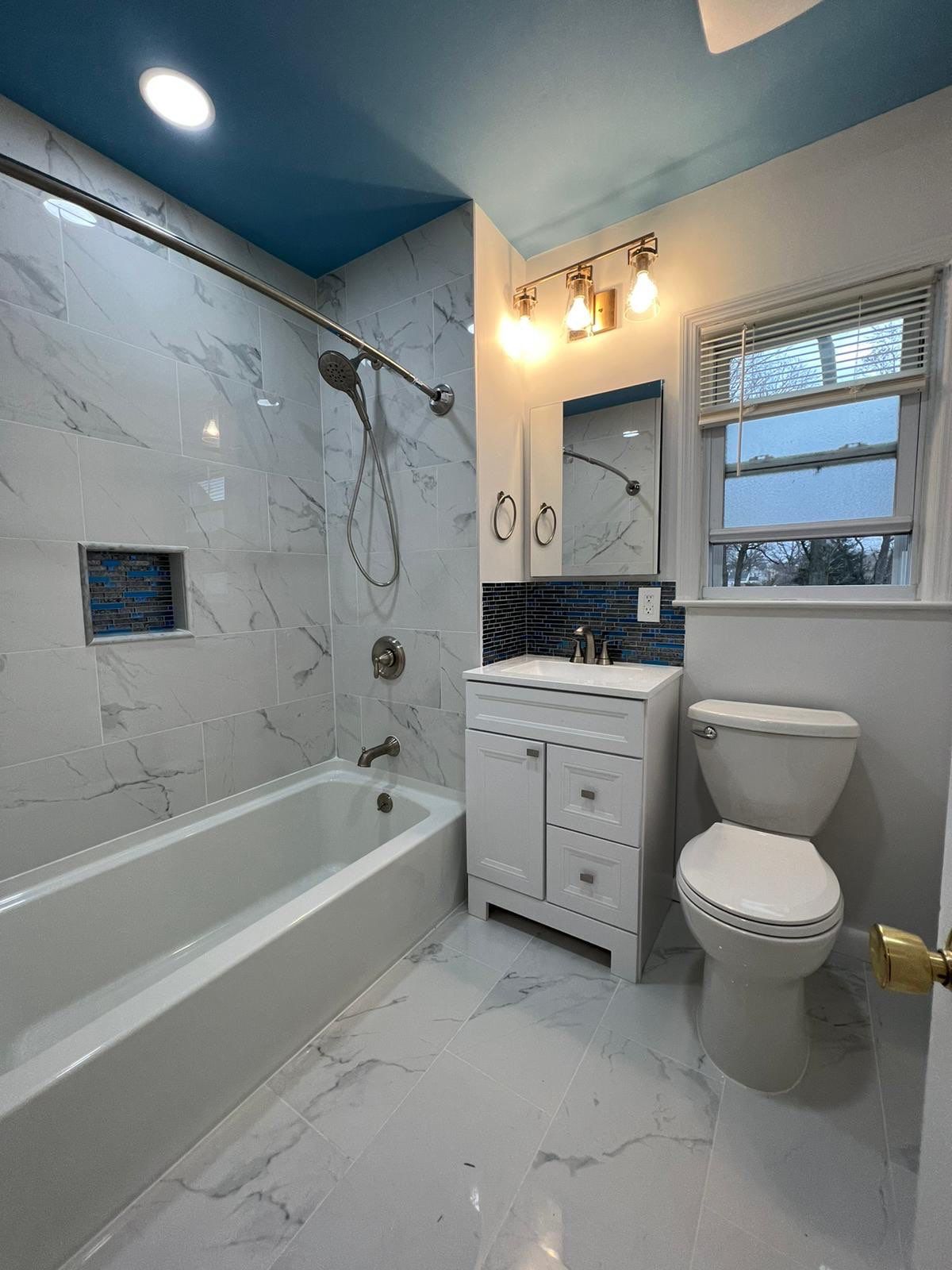 Basement Remodel using Tile by Home Concepts Construction