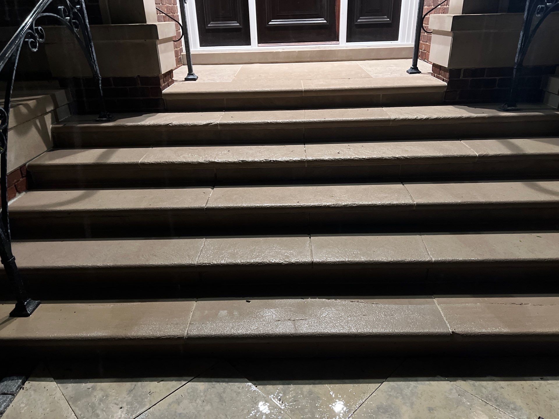 Brick paver clean, sand and seal.  using Algaecide, soft wash soap by Northern Power Washing LLC.