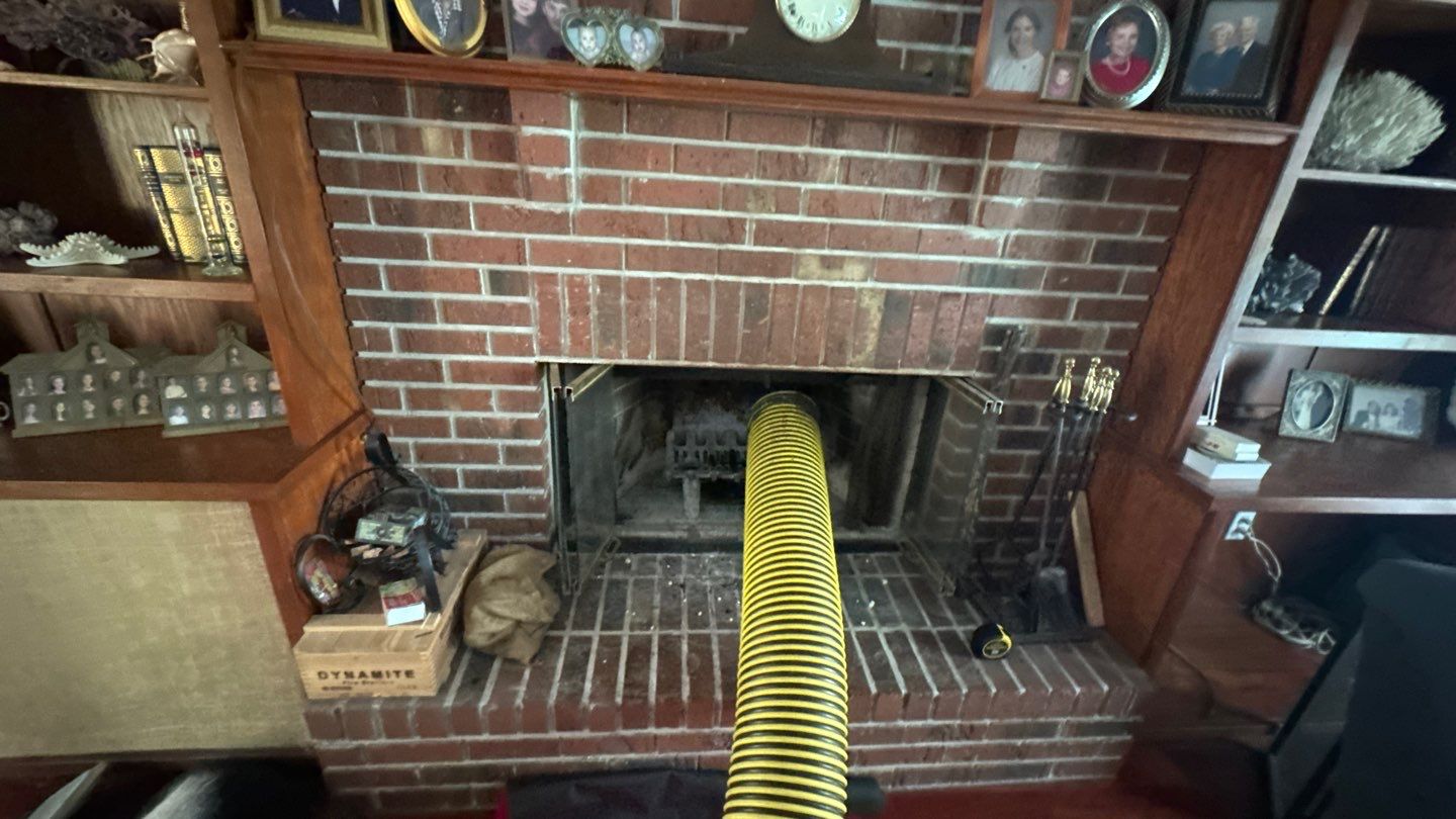 Chimney cleaning found to be with a damaged flue pipe by Hygienic Air, Inc