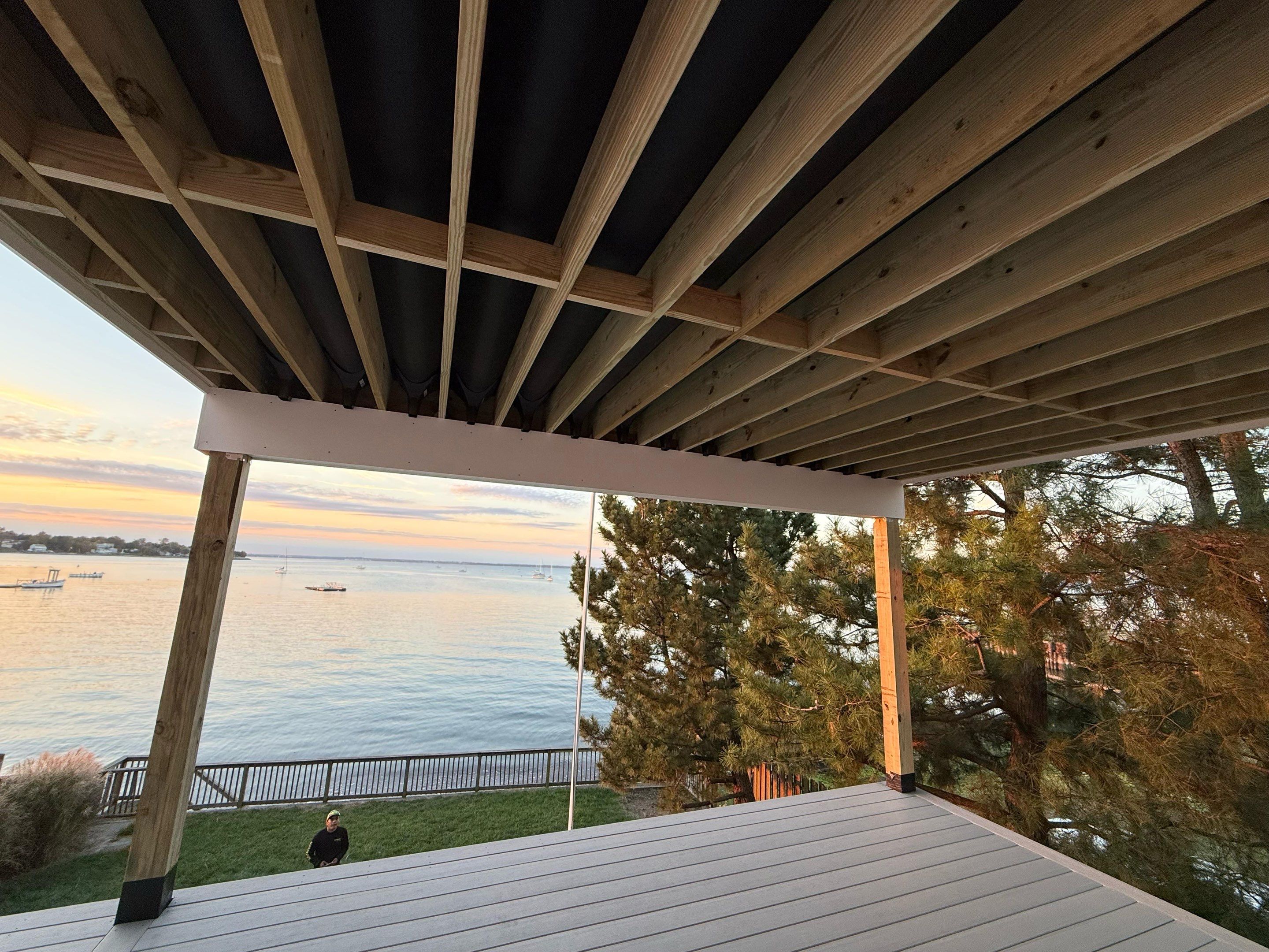 Waterfront deck In Keyport  by deck guardian